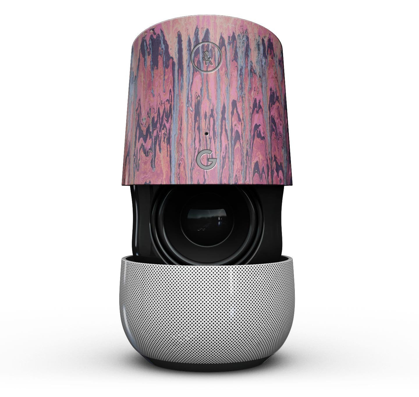 Abstract Wet Paint Pink Sag - Full-Body Skin Kit for the Google Home