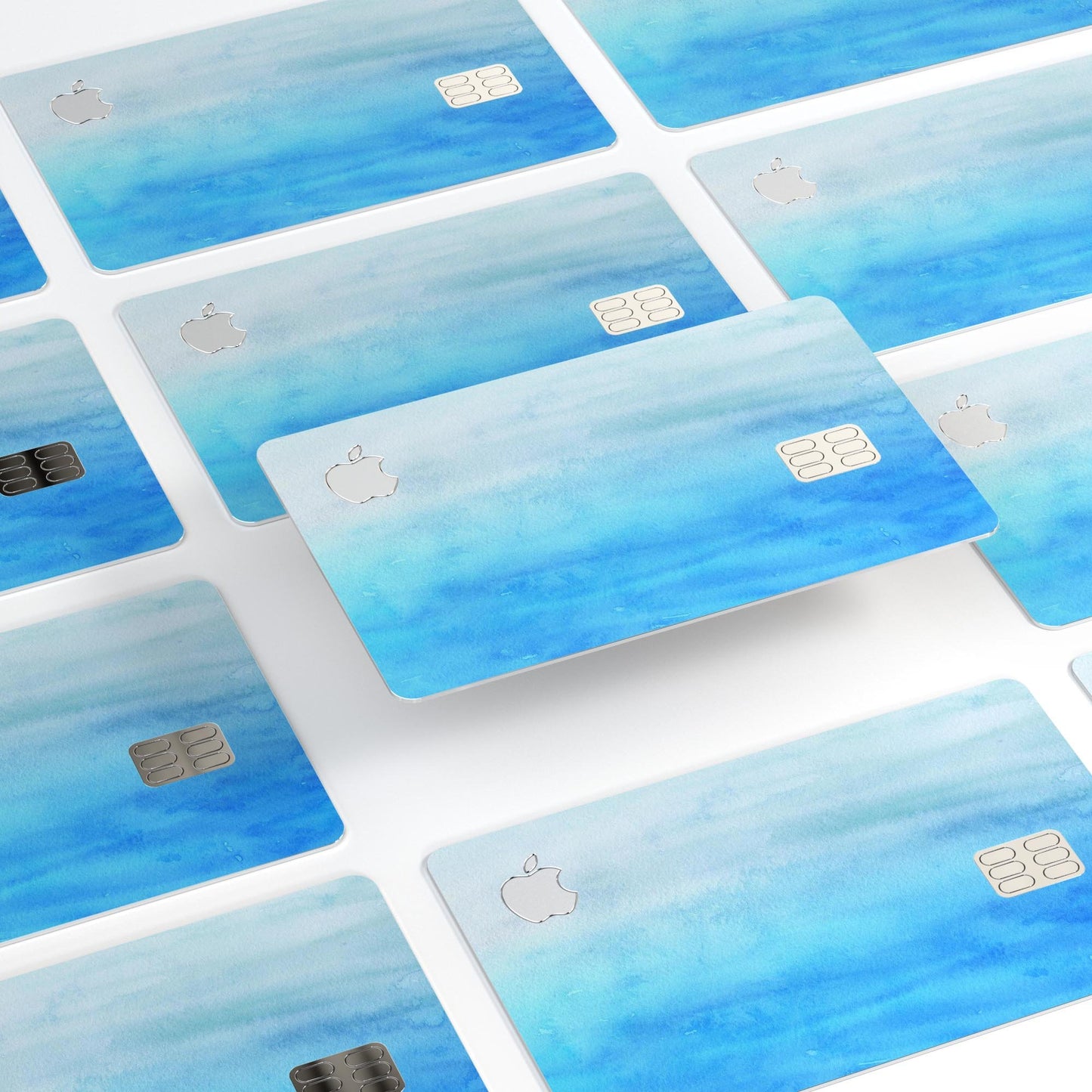 Blotted Blues Absorbed Watercolor Texture - Premium Protective Decal
