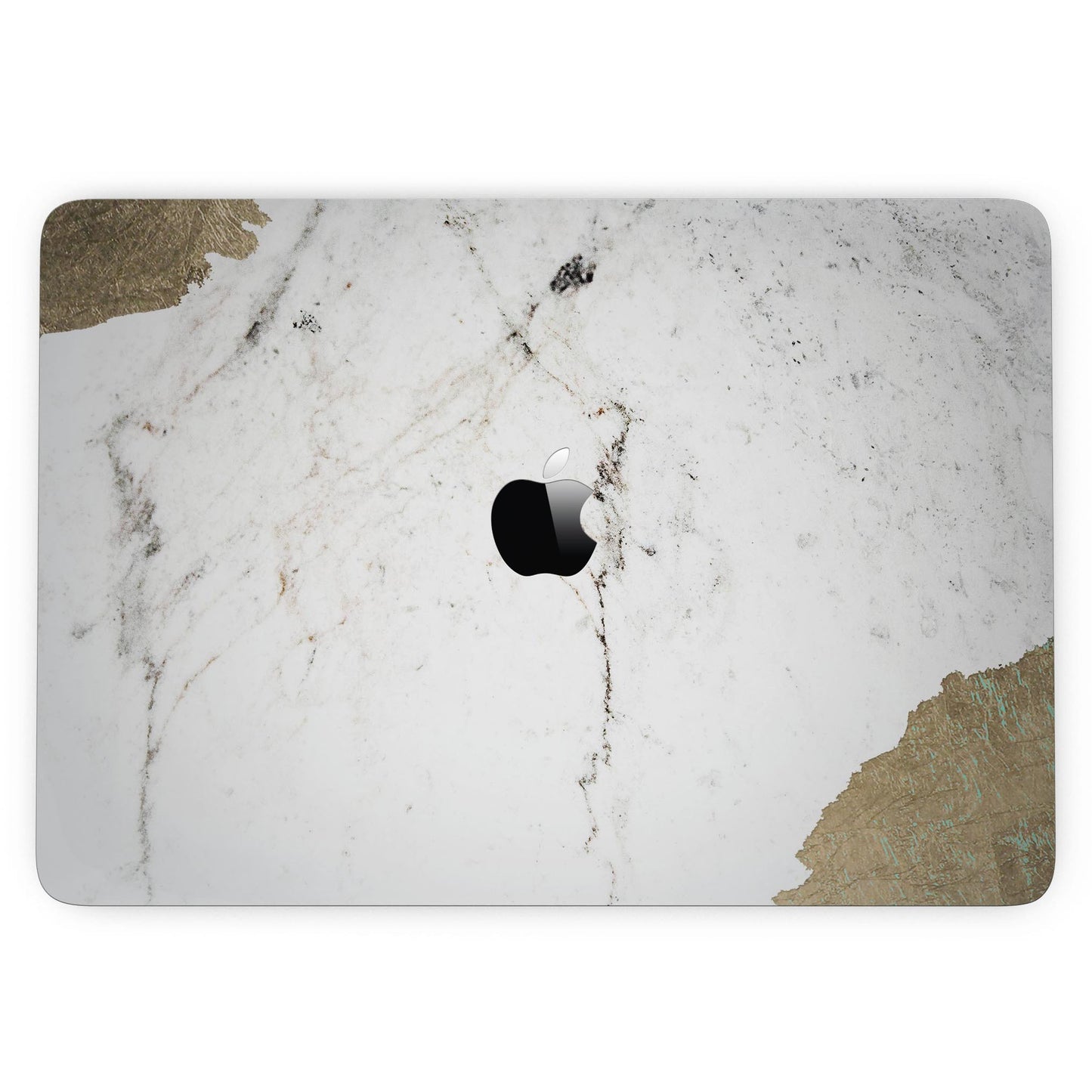 Gold Foiled Marble v2 - 13" MacBook Pro without Touch Bar Skin Kit