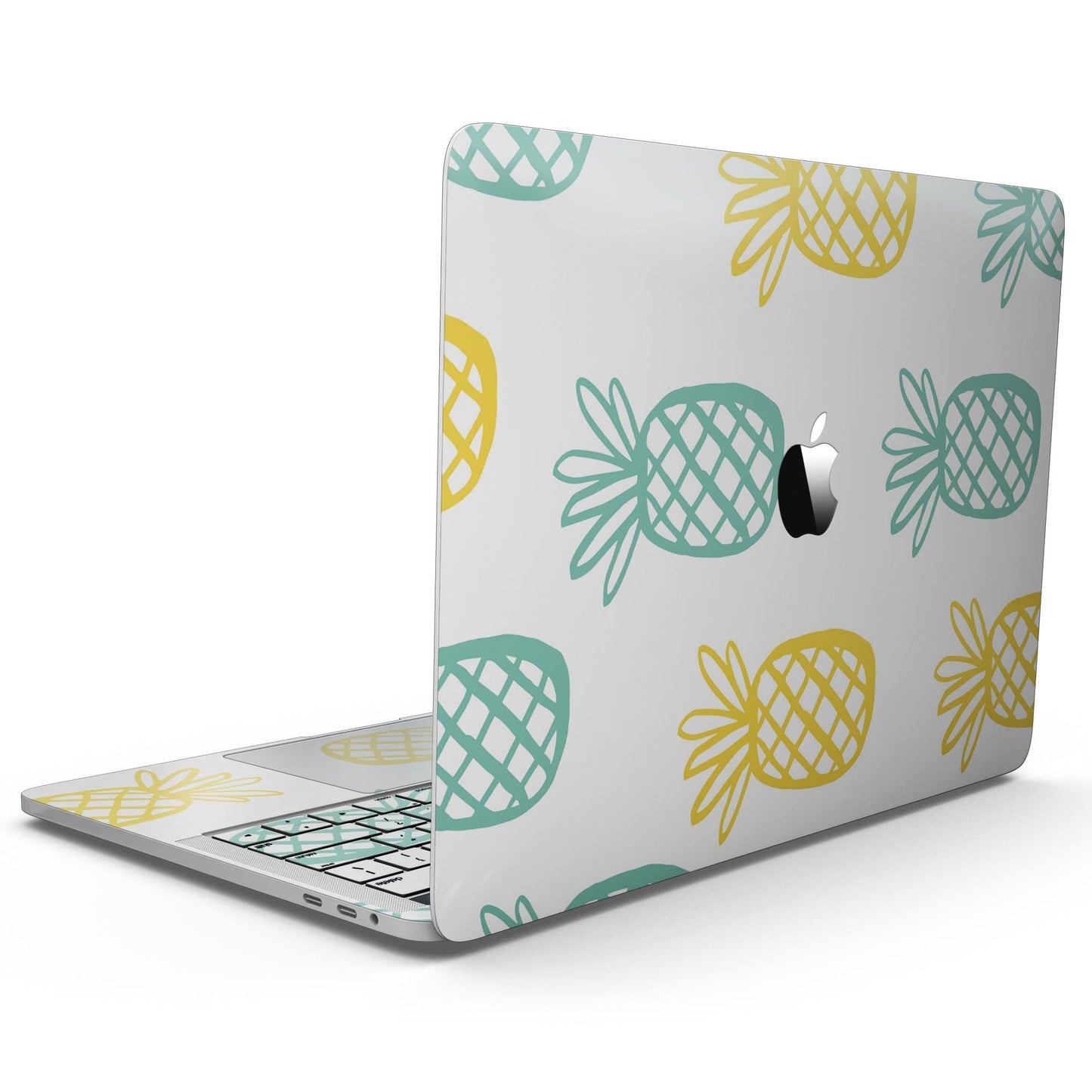 Gold and Mint Pineapple - 13" MacBook Pro without Touch Bar Skin Kit