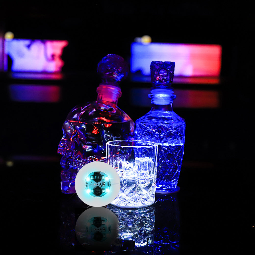 LED Bottle Sticker LED Flashing Bottle Coaster Lights Sticker for Bar