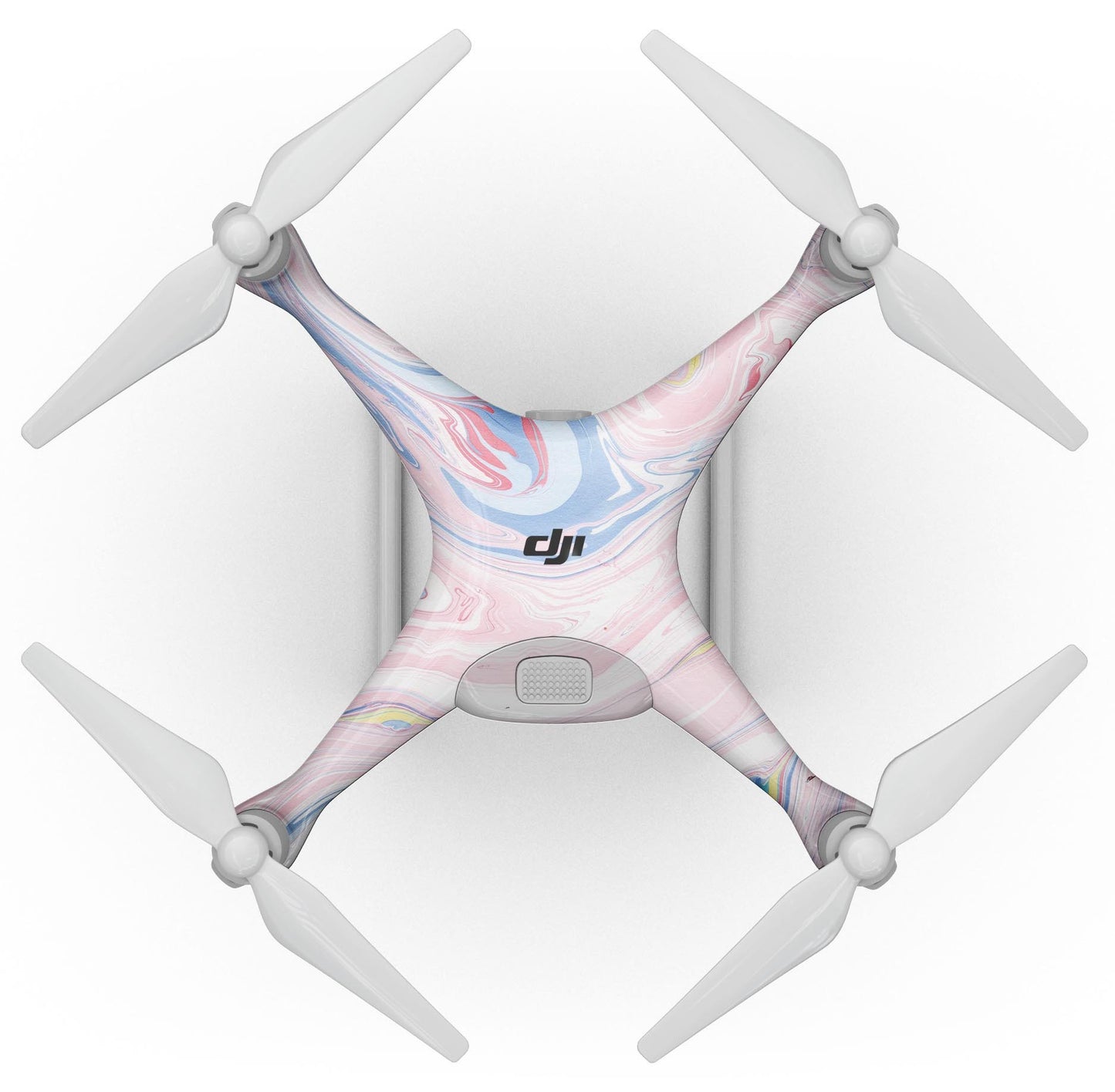 Marbleized Pink and Blue Swirl V2123 - Full-Body Skin Kit for the DJI