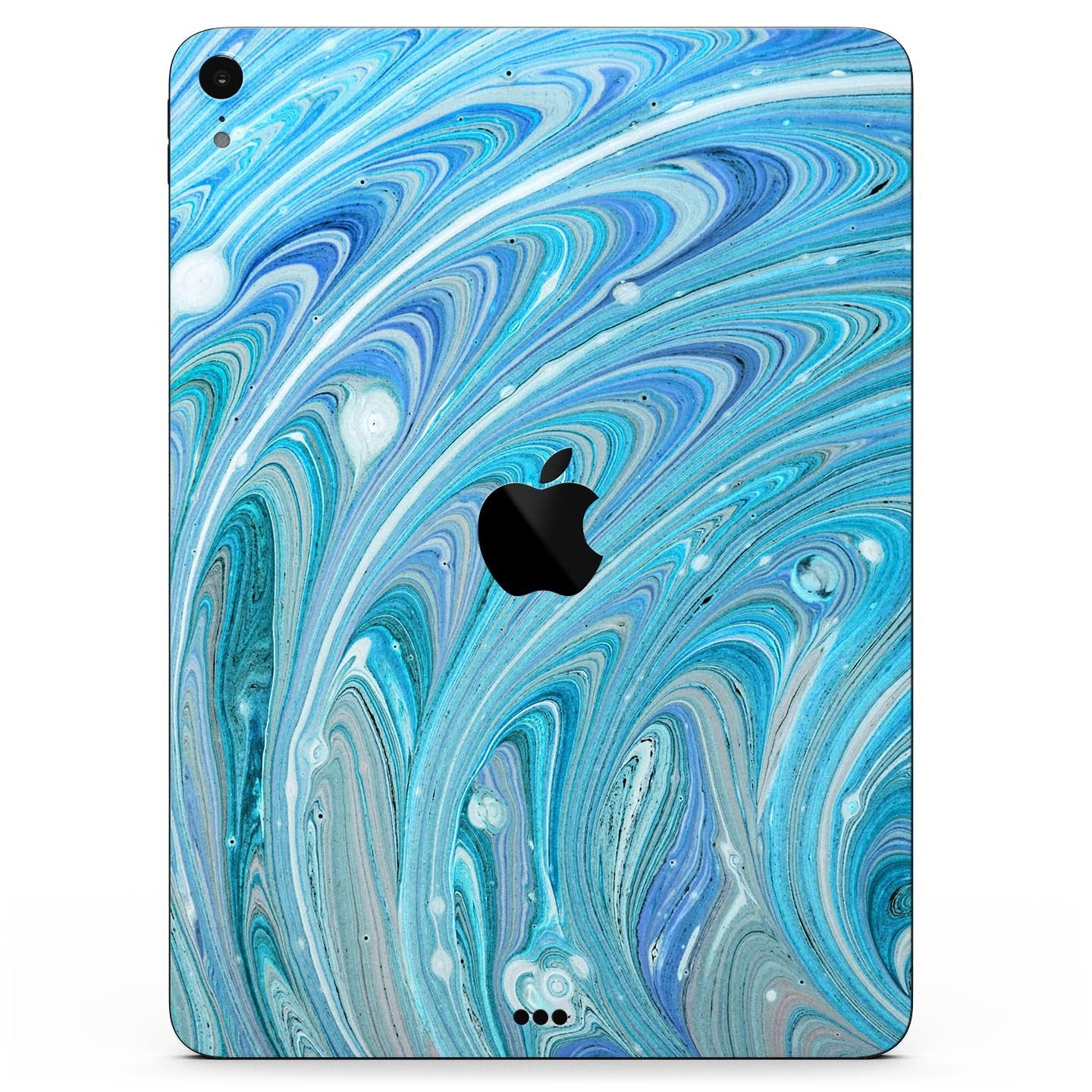 Mixed Blue Oil - Full Body Skin Decal for the Apple iPad Pro 12.9",