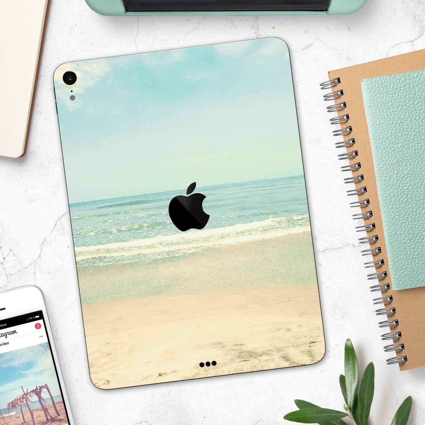 Relaxed Beach - Full Body Skin Decal for the Apple iPad Pro 12.9",