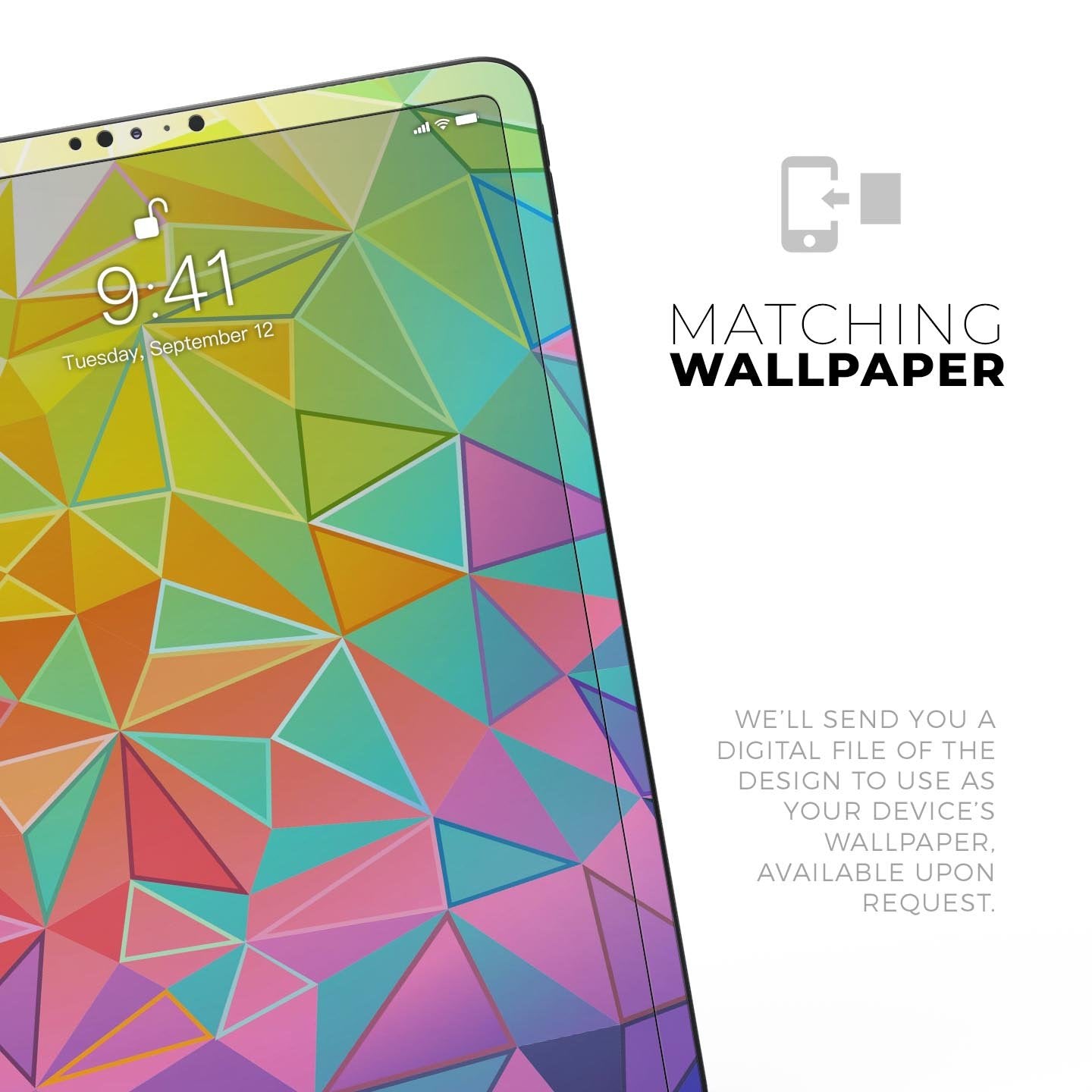Retro Geometric - Full Body Skin Decal for the Apple iPad Pro 12.9",