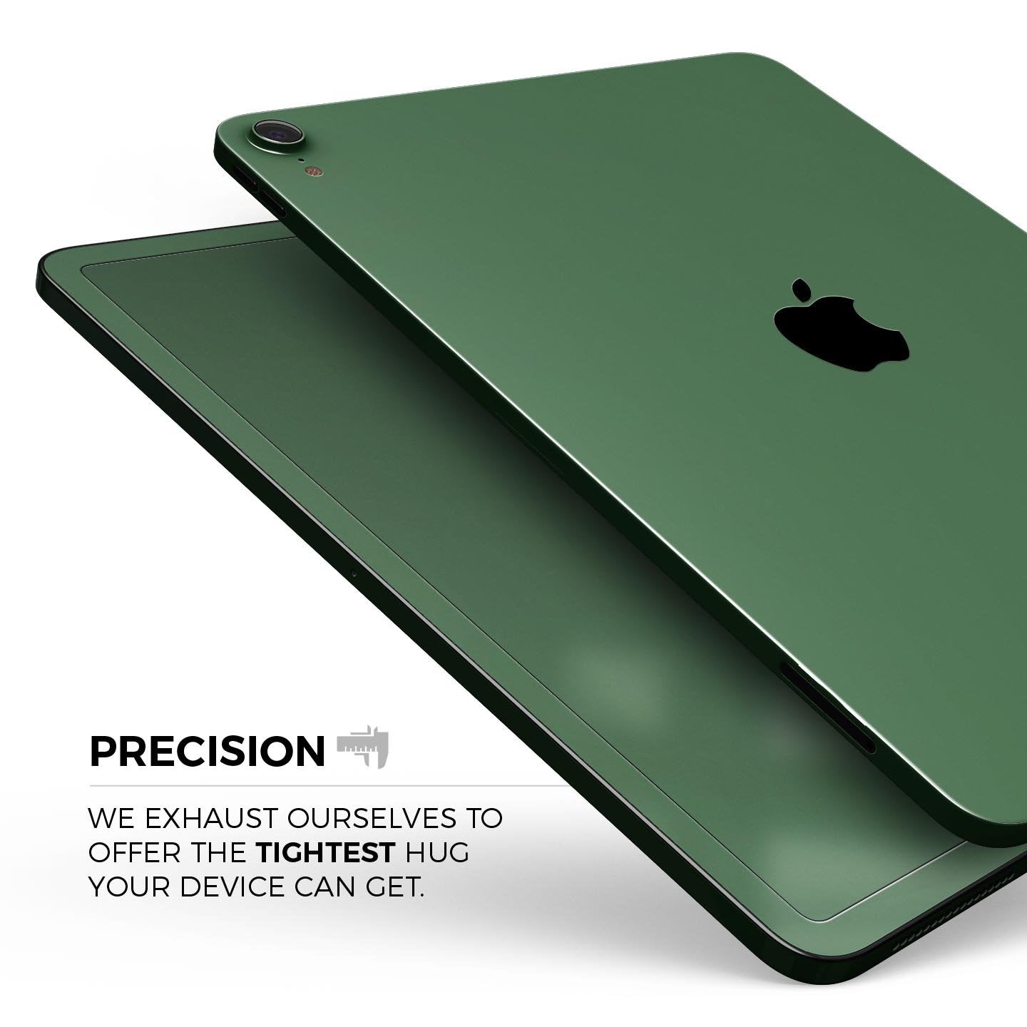 Solid Hunter Green - Full Body Skin Decal for the Apple iPad Pro
