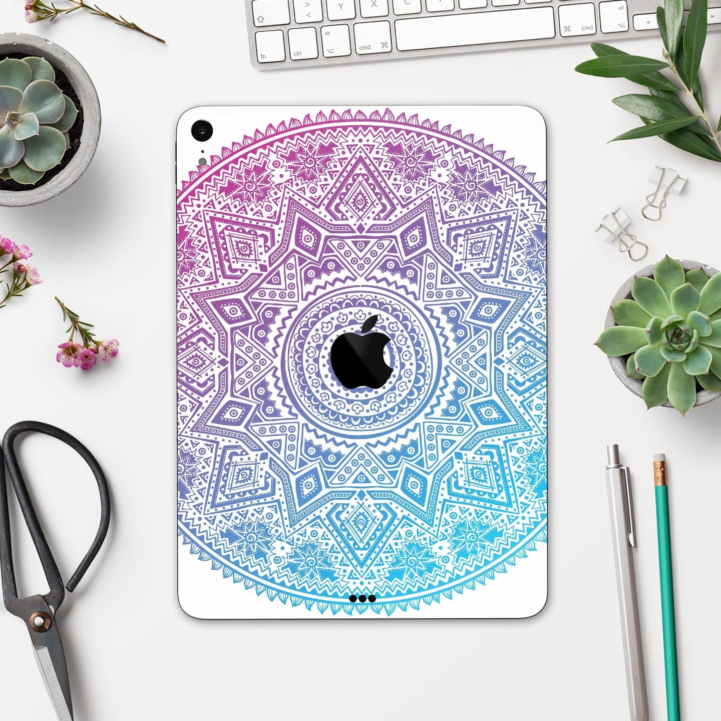 Tribal Ethnic Mandala v5 - Full Body Skin Decal for the Apple iPad Pro