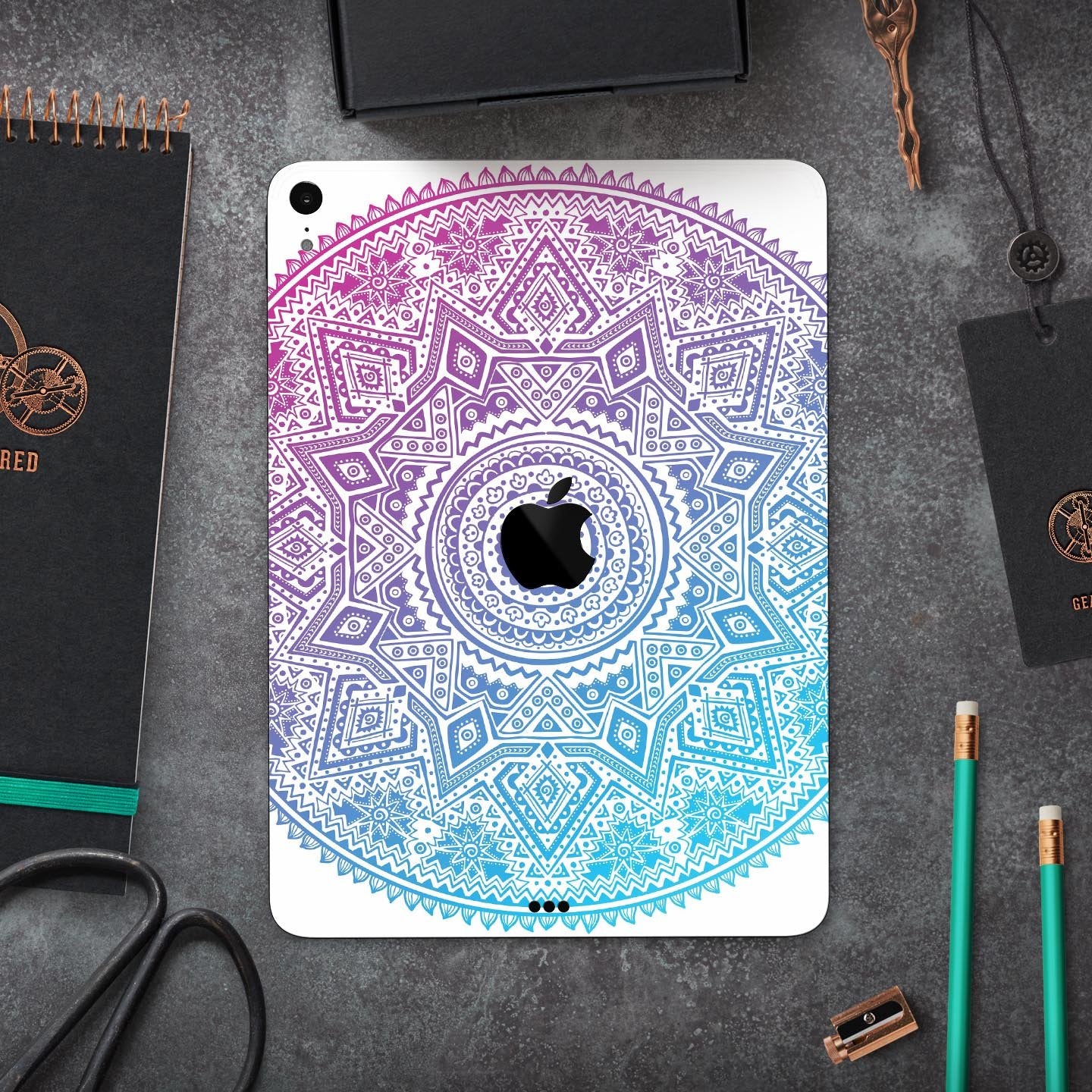 Tribal Ethnic Mandala v5 - Full Body Skin Decal for the Apple iPad Pro