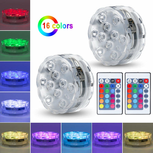 Battery Operated LED Submersible Lights(1 Packs)