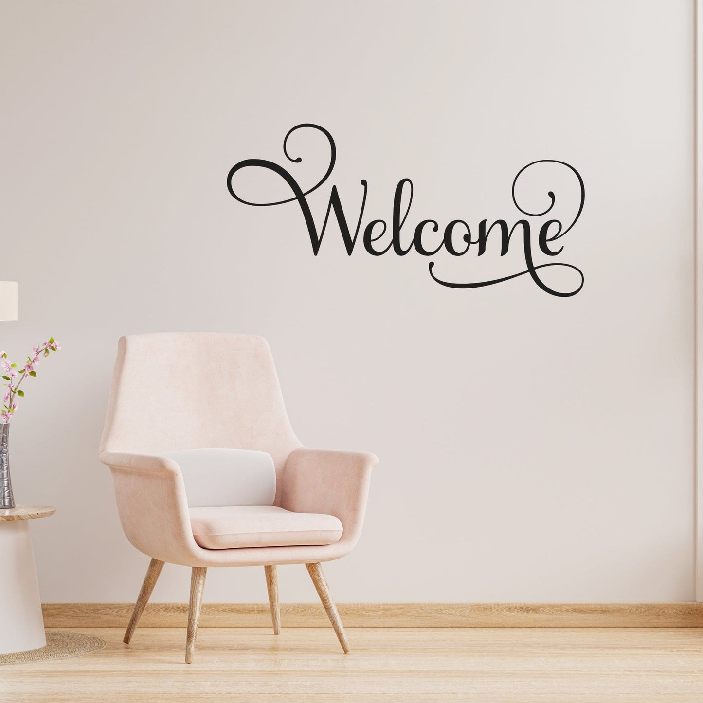 Decor - Welcome Removable Vinyl Wall Decal - Easy Peel and Stick Wall
