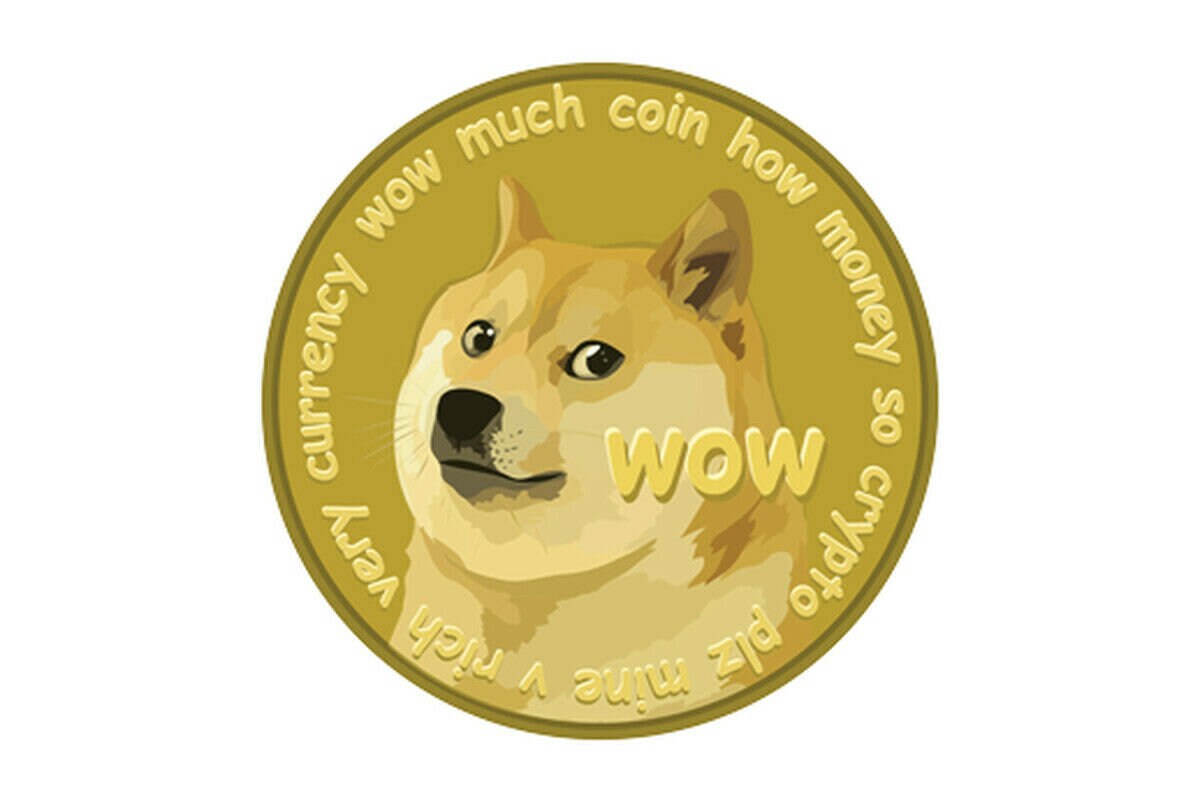 DOGECOIN Bumper Sticker Decal - To the moon!