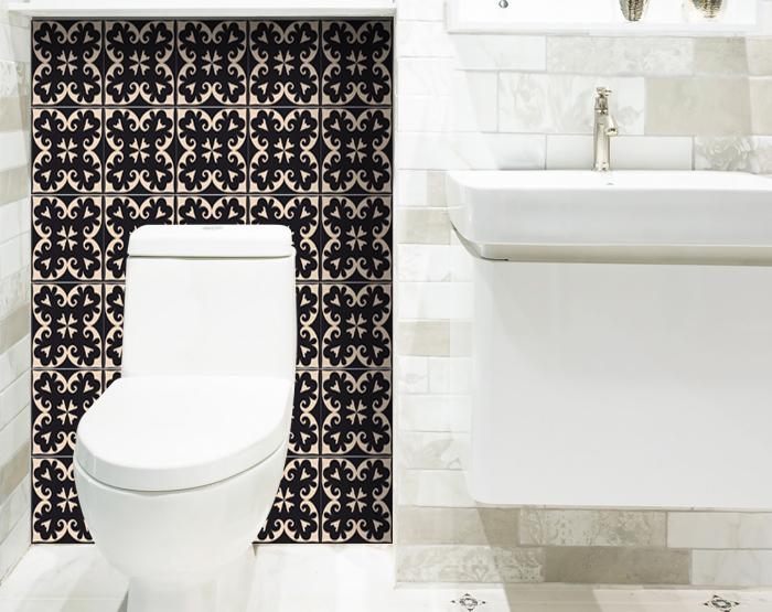 Decorative Tile stickers set of 24 Peel & Stick