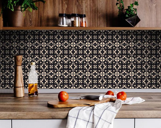Decorative Tile stickers set of 24 Peel & Stick