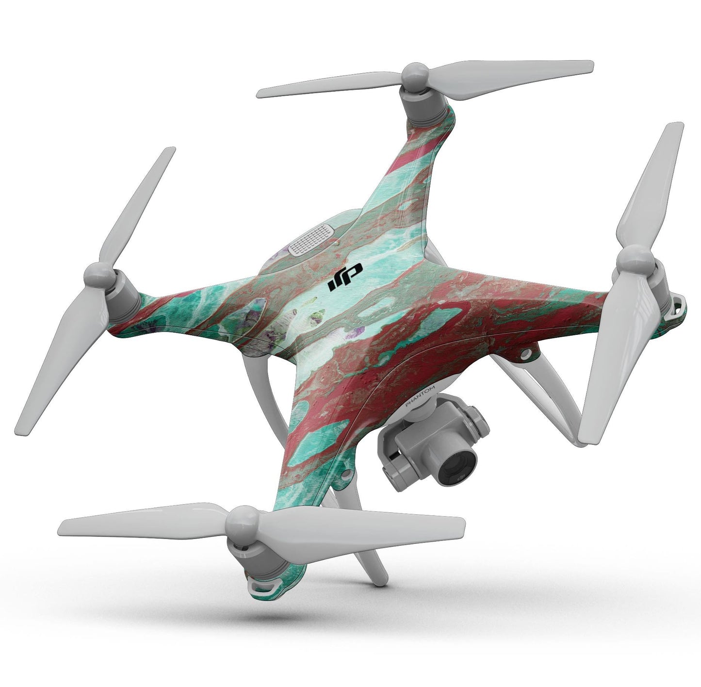 Abstract Wet Paint Mint Rustic - Full-Body Skin Kit for the DJI