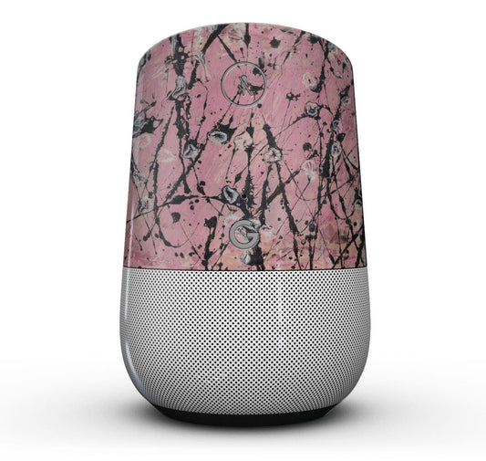 Abstract Wet Paint Pink and Black - Full-Body Skin Kit for the Google