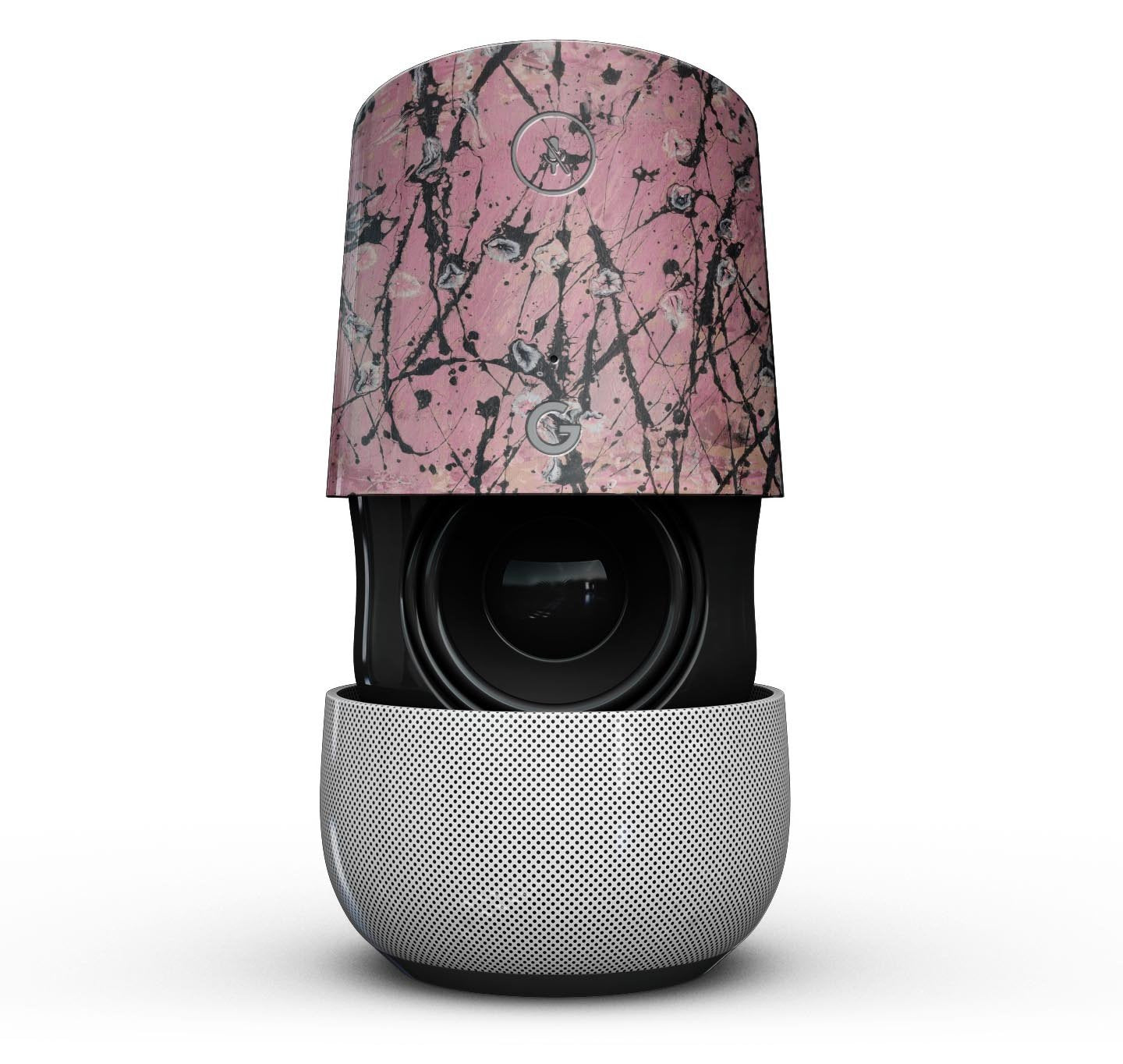 Abstract Wet Paint Pink and Black - Full-Body Skin Kit for the Google