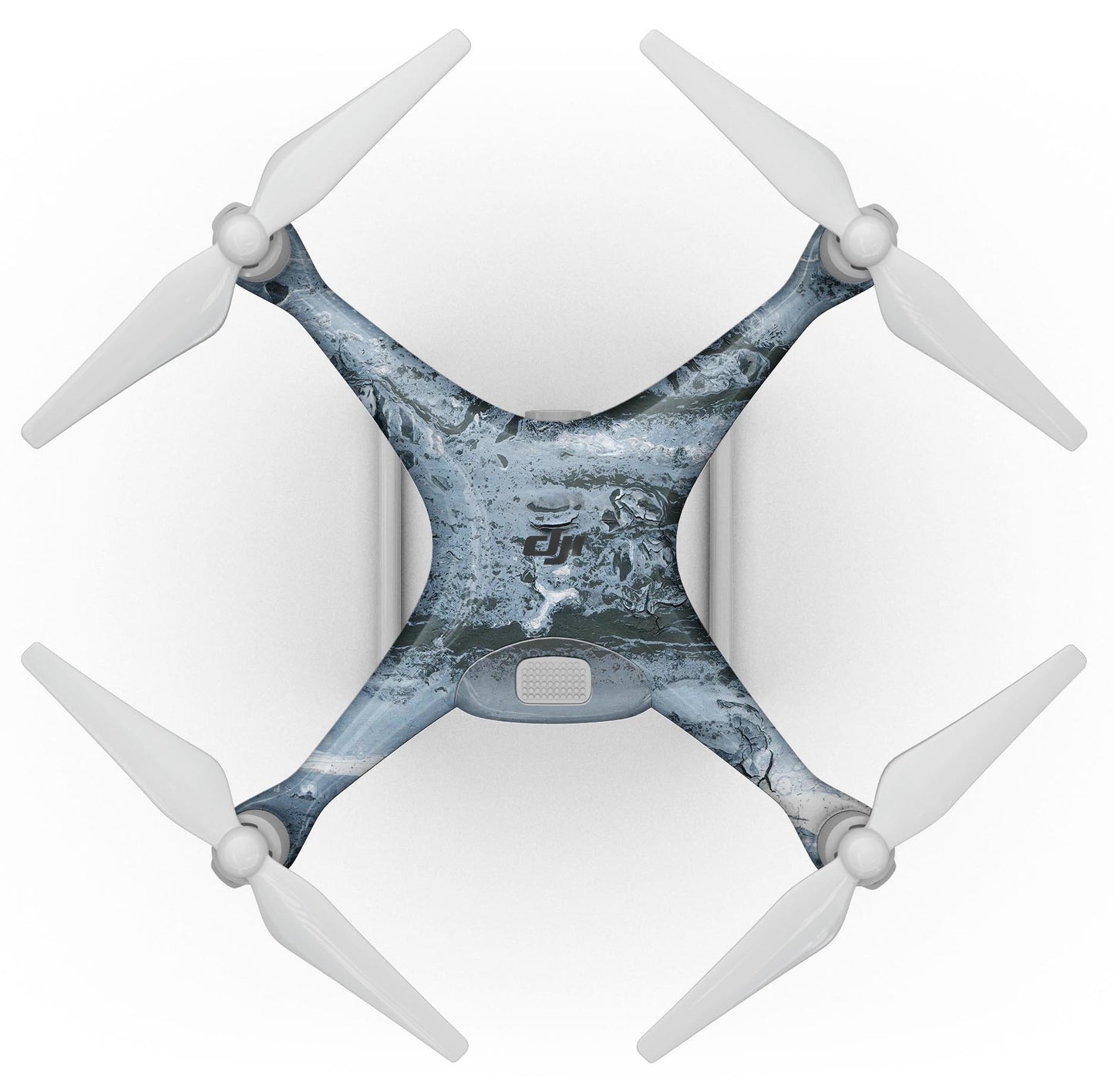 Abstract Wet Paint Soft Blue - Full-Body Skin Kit for the DJI Phantom