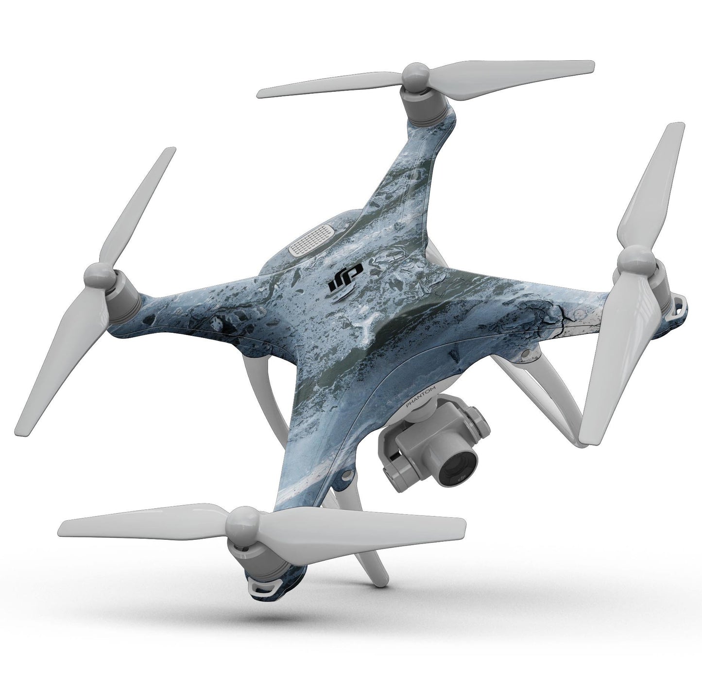 Abstract Wet Paint Soft Blue - Full-Body Skin Kit for the DJI Phantom
