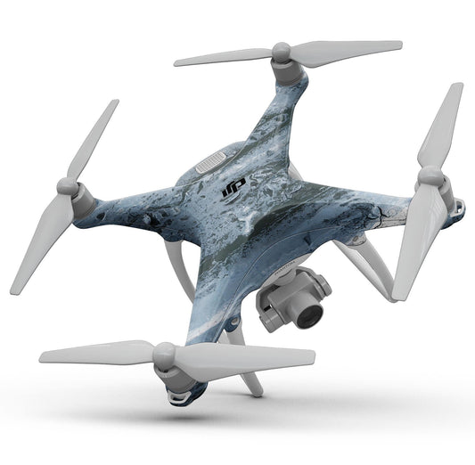 Abstract Wet Paint Soft Blue - Full-Body Skin Kit for the DJI Phantom