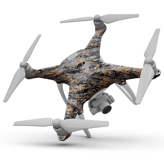 Abstract Wet Paint v6 - Full-Body Skin Kit for the DJI Phantom 4 Drone