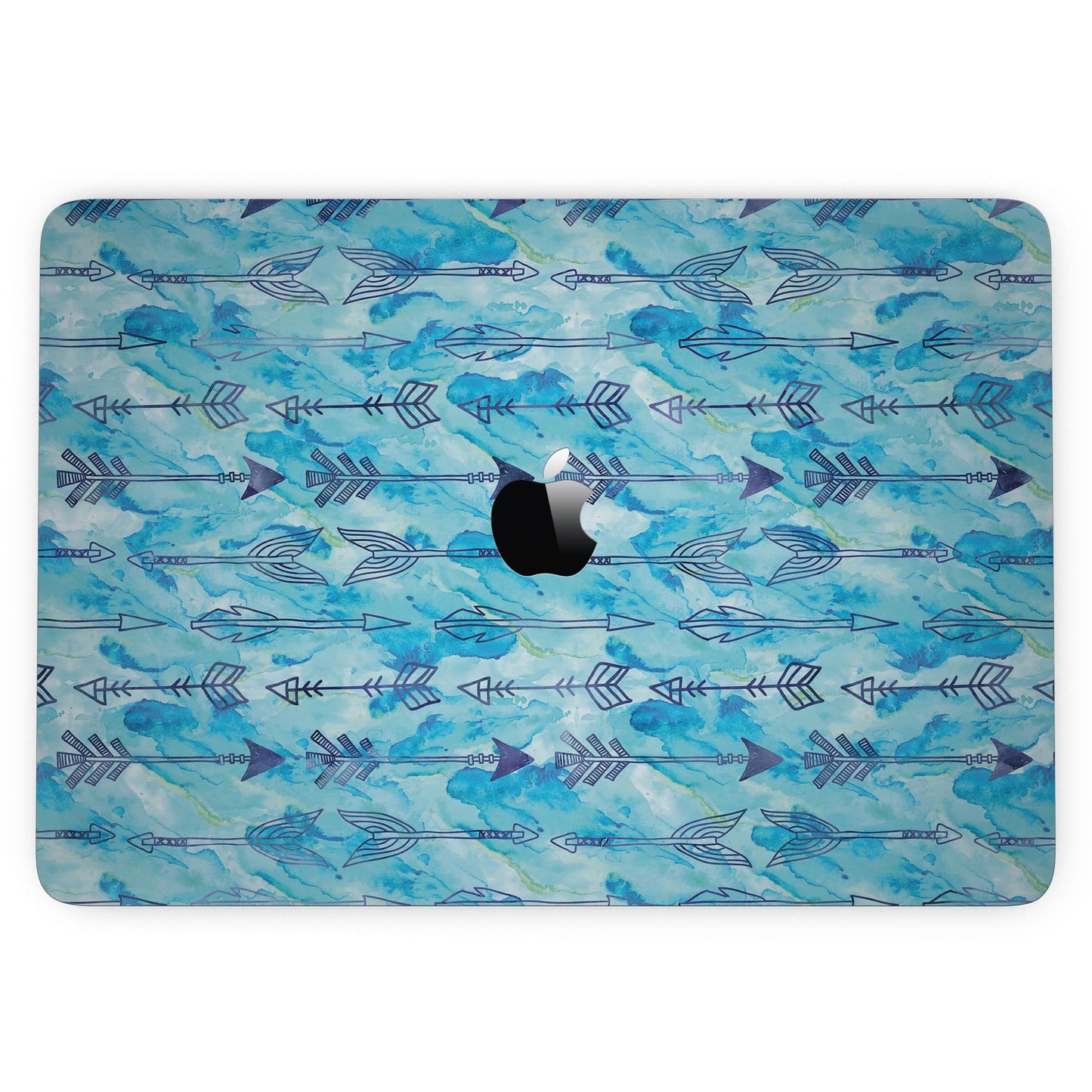 Blue Tribal Arrow Pattern - 13" MacBook Pro without Touch Bar Skin Kit