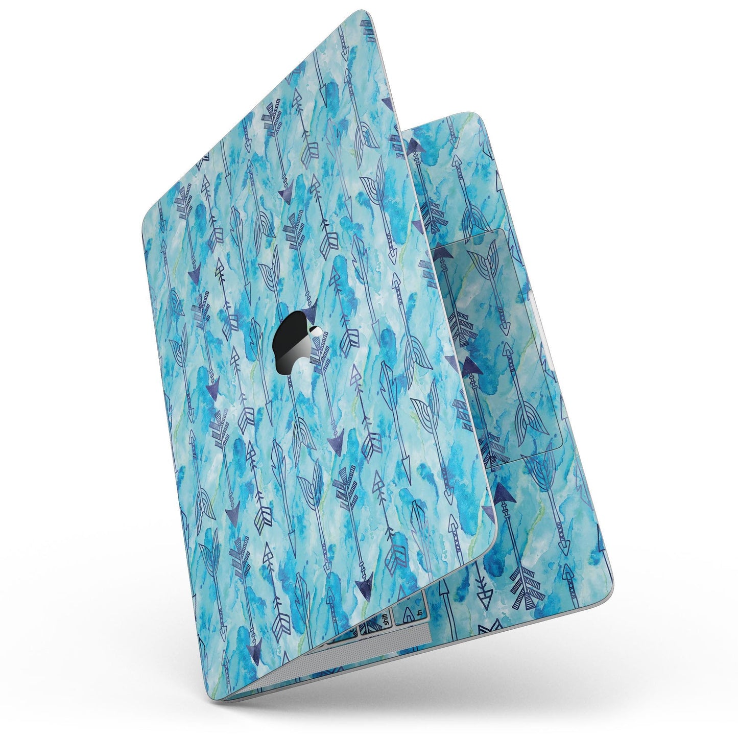 Blue Tribal Arrow Pattern - 13" MacBook Pro without Touch Bar Skin Kit