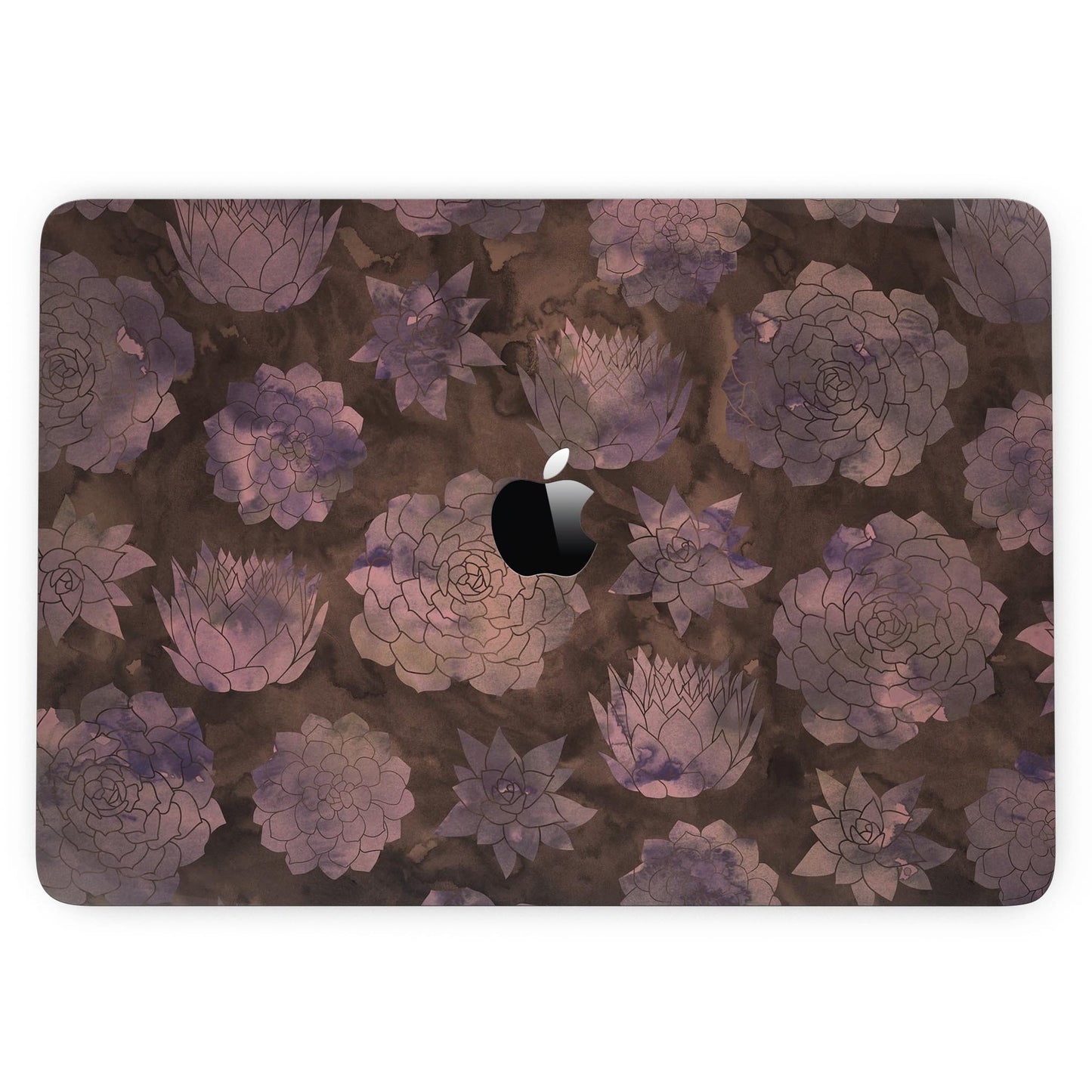 Brown Floral Succulents - 13" MacBook Pro without Touch Bar Skin Kit