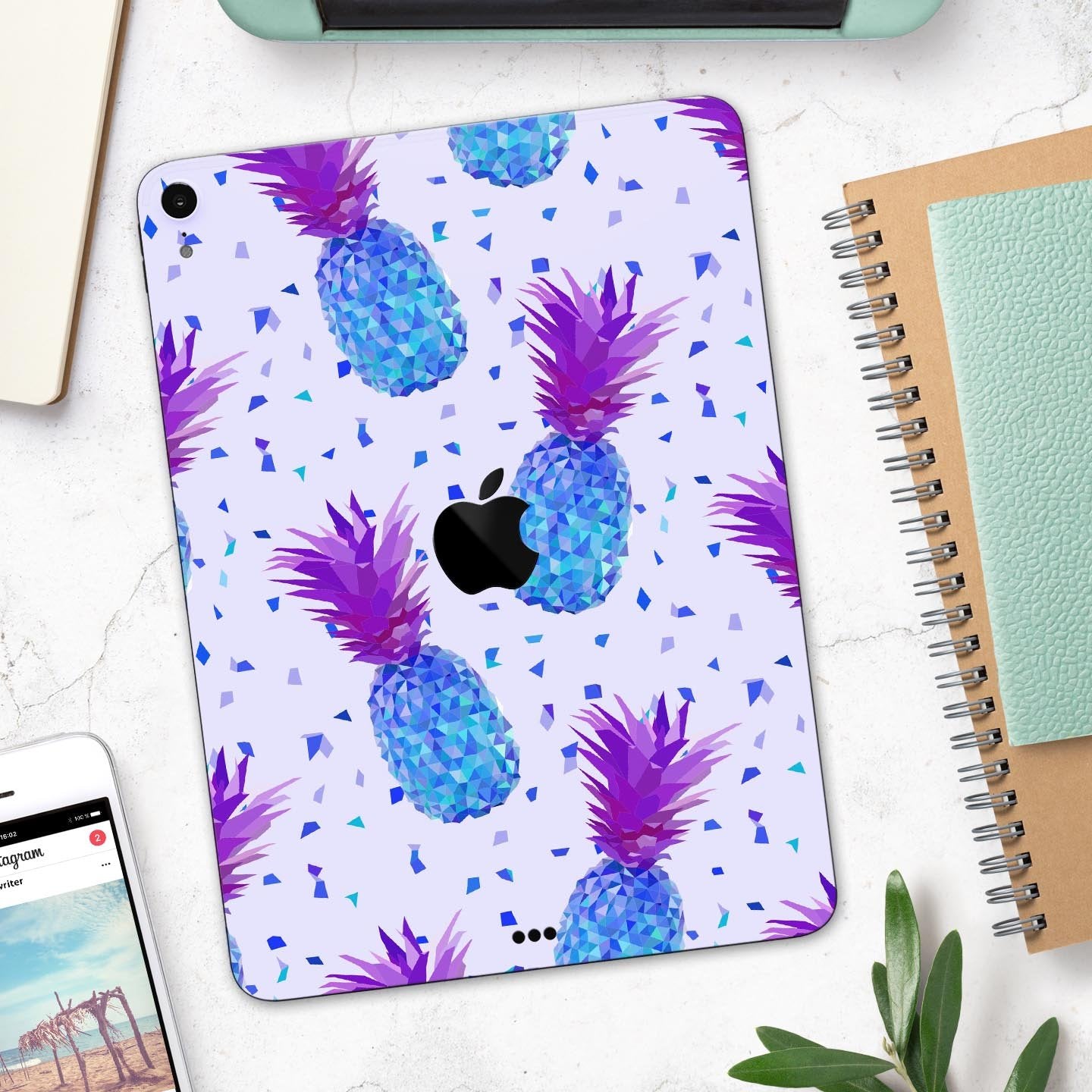 Disco Pineapple - Full Body Skin Decal for the Apple iPad Pro 12.9",