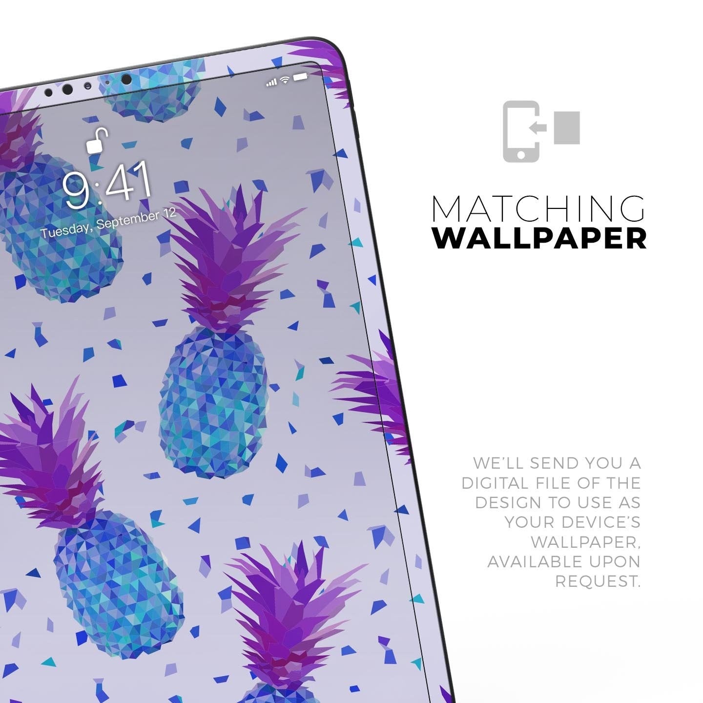 Disco Pineapple - Full Body Skin Decal for the Apple iPad Pro 12.9",