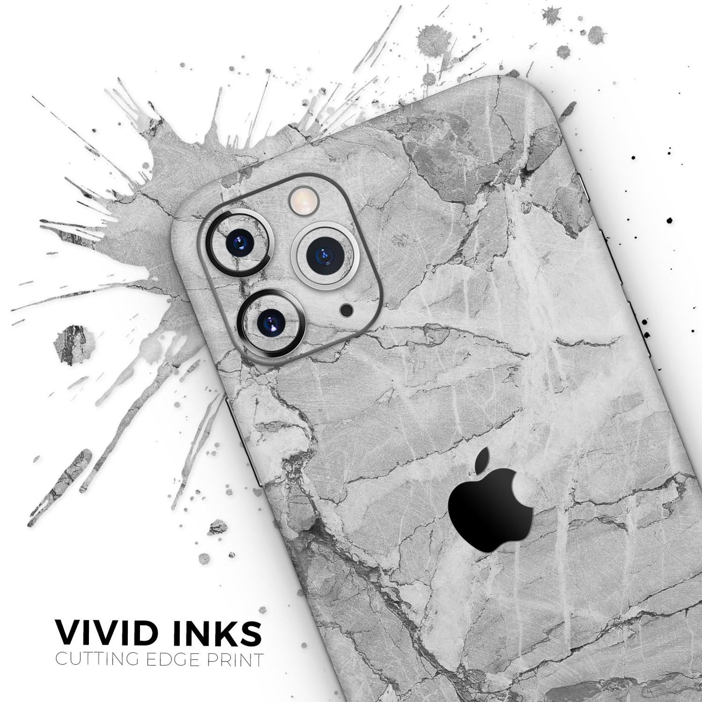 Gray Slate Marble // Skin-Kit compatible with the Apple iPhone 14, 13,