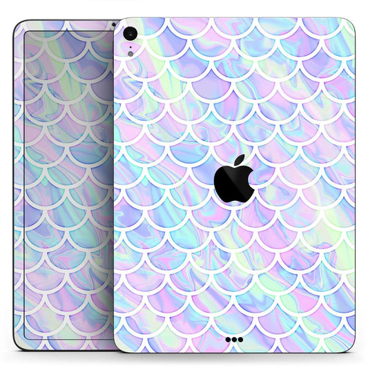 Iridescent Dahlia v8 - Full Body Skin Decal for the Apple iPad Pro