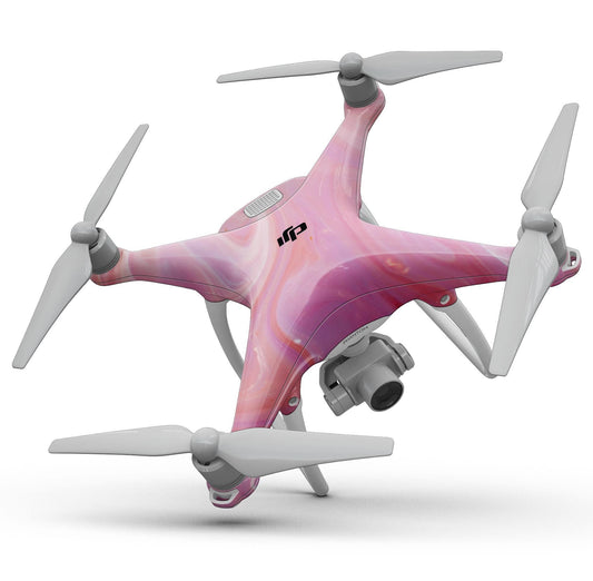 Marbleized Pink Paradise V2 - Full-Body Skin Kit for the DJI Phantom 4