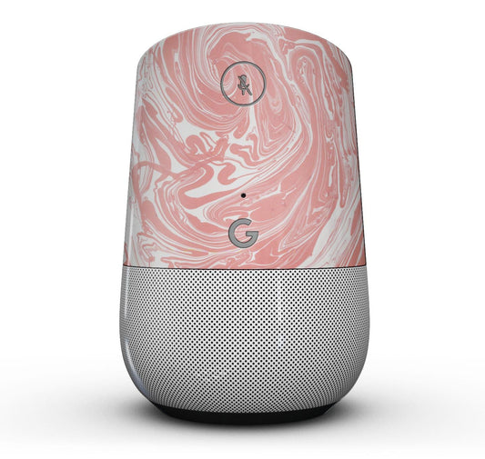 Marbleized Swirling Coral - Full-Body Skin Kit for the Google Home