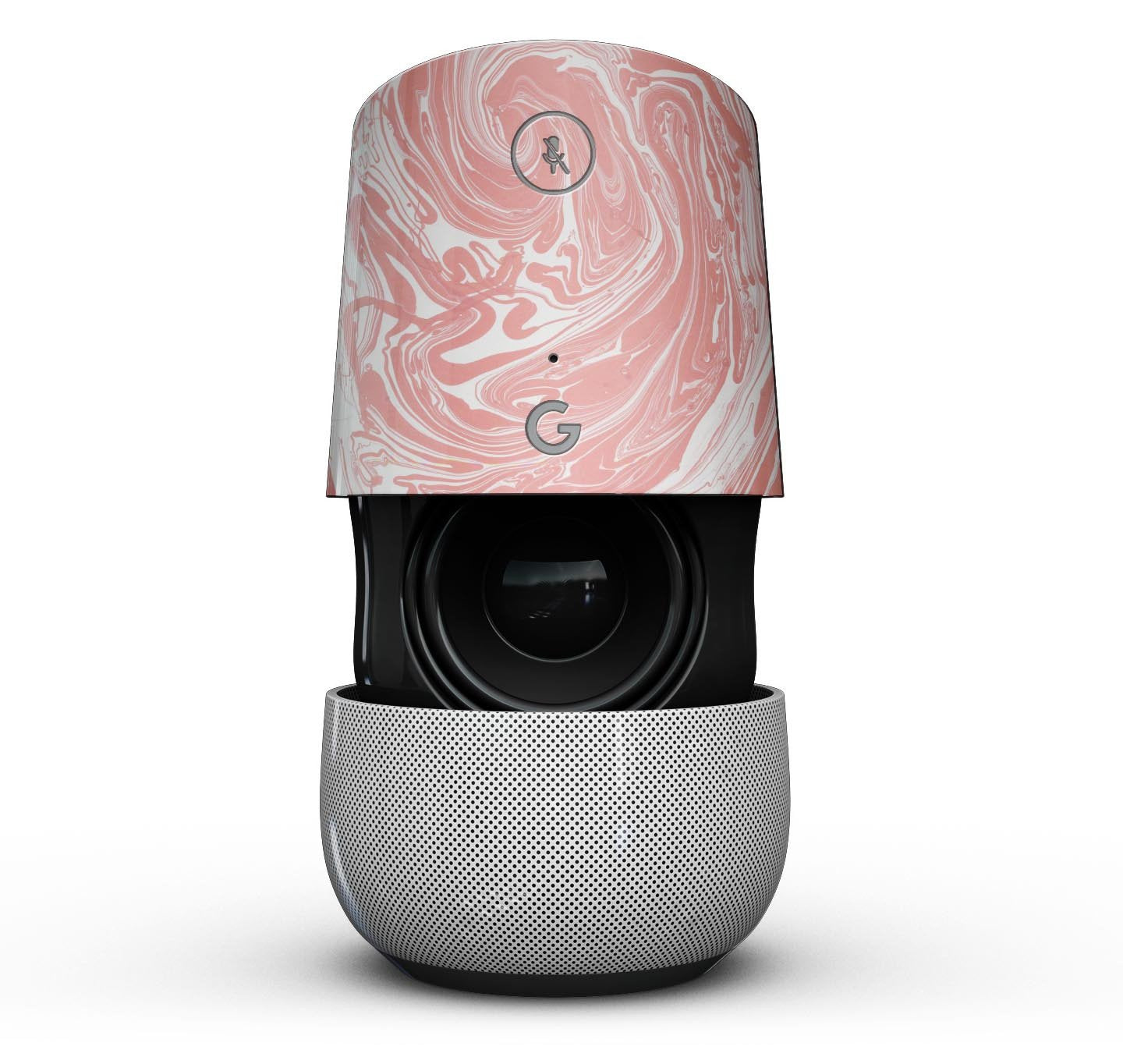 Marbleized Swirling Coral - Full-Body Skin Kit for the Google Home