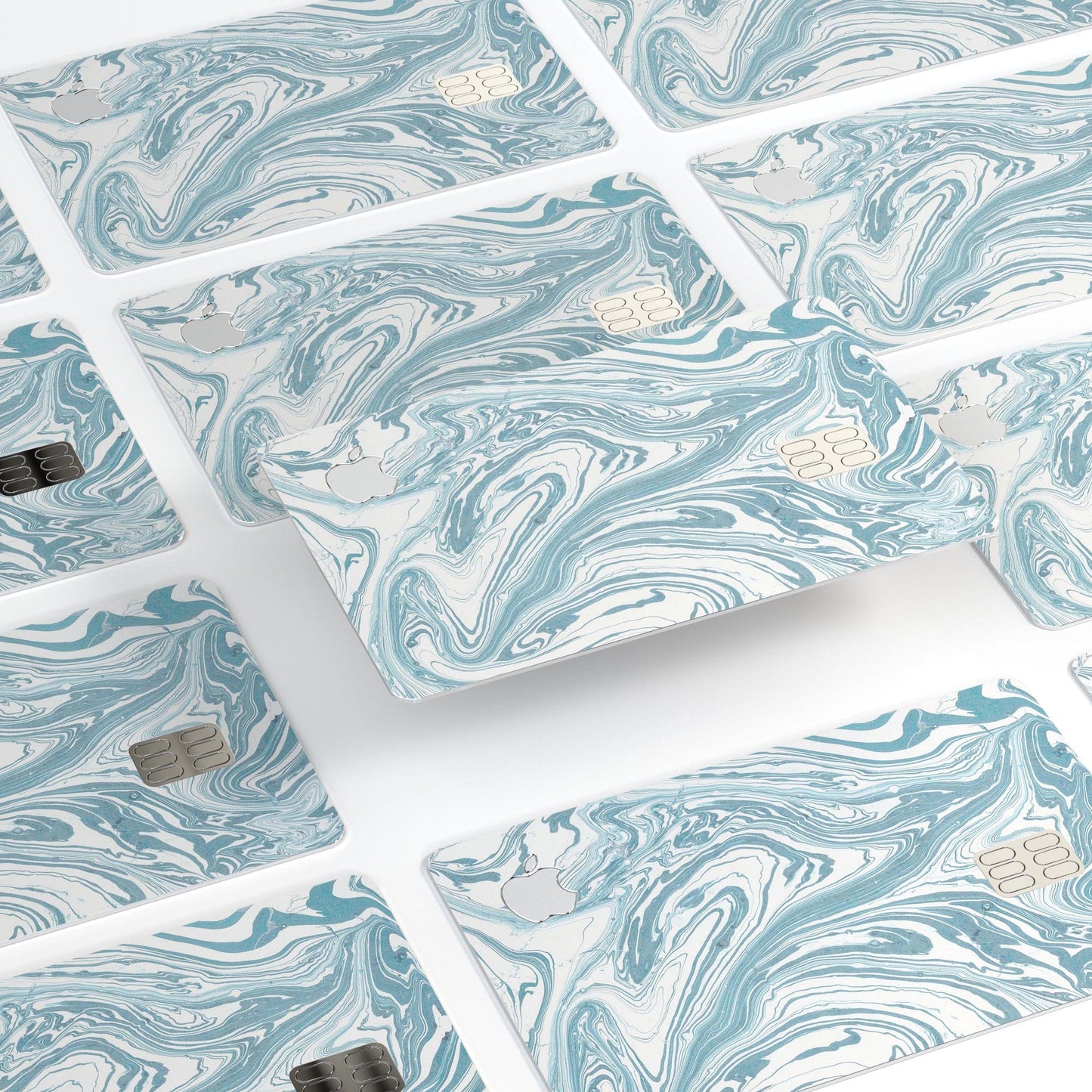 Marbleized Swirling Hard Mint - Premium Protective Decal Skin-Kit for