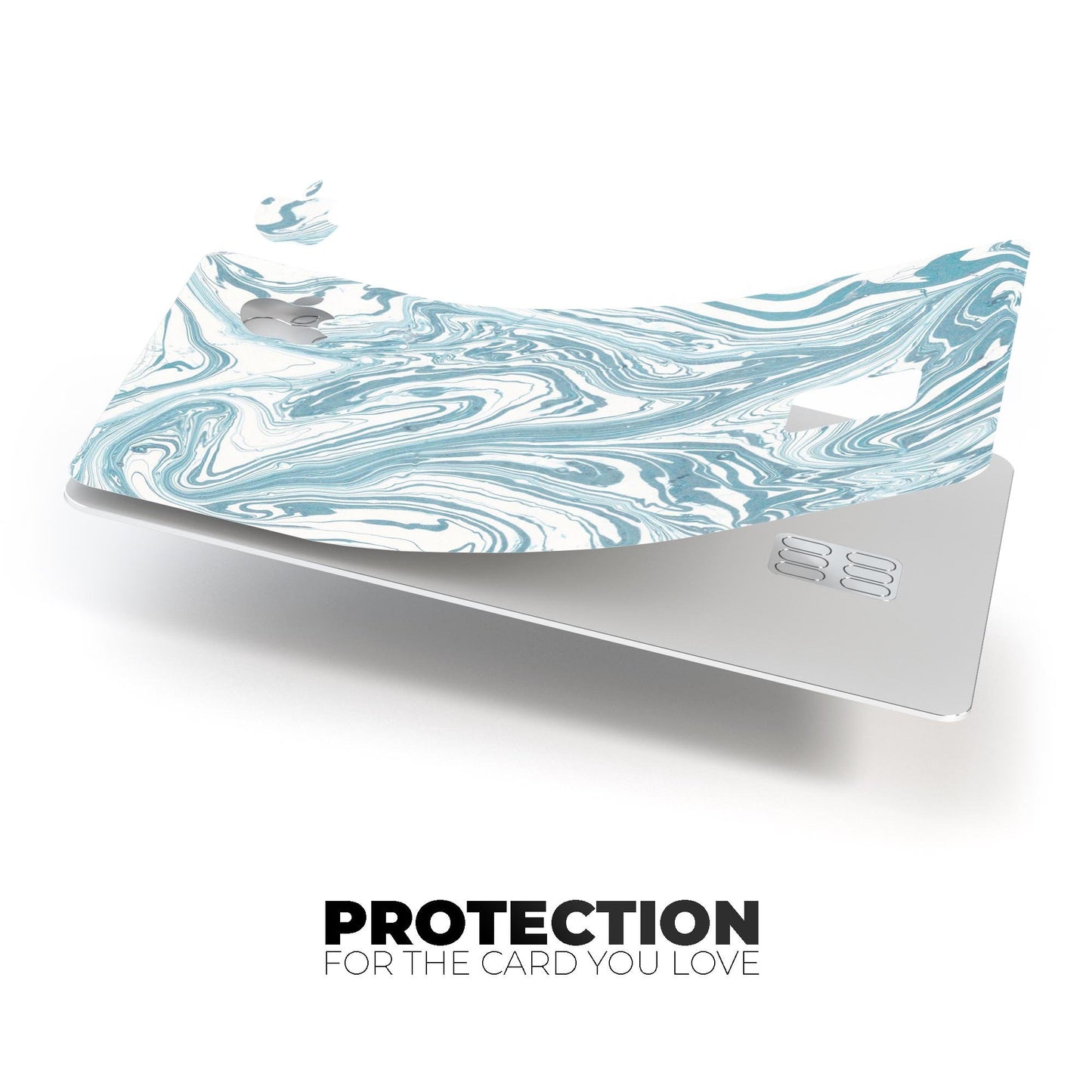 Marbleized Swirling Hard Mint - Premium Protective Decal Skin-Kit for