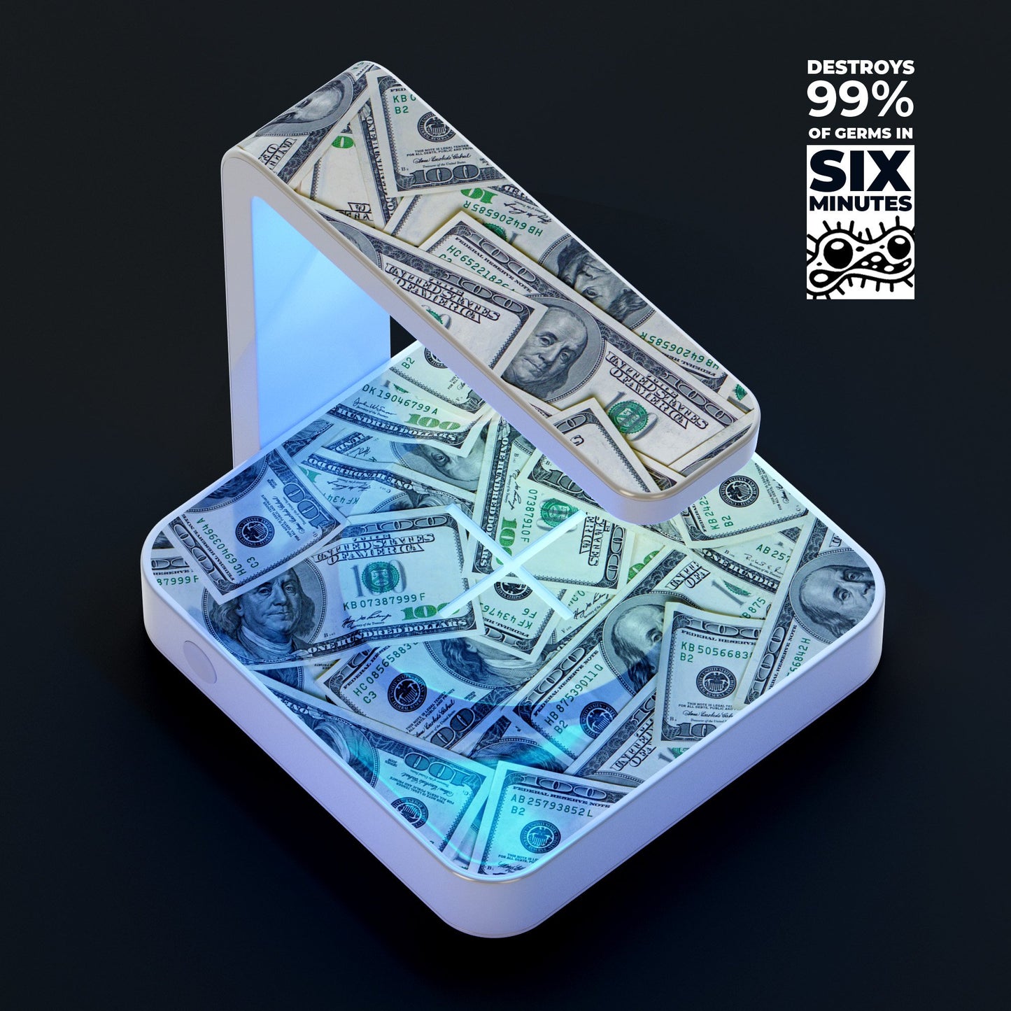MoneyMan UV Germicidal Sanitizing Sterilizing Wireless Smart Phone