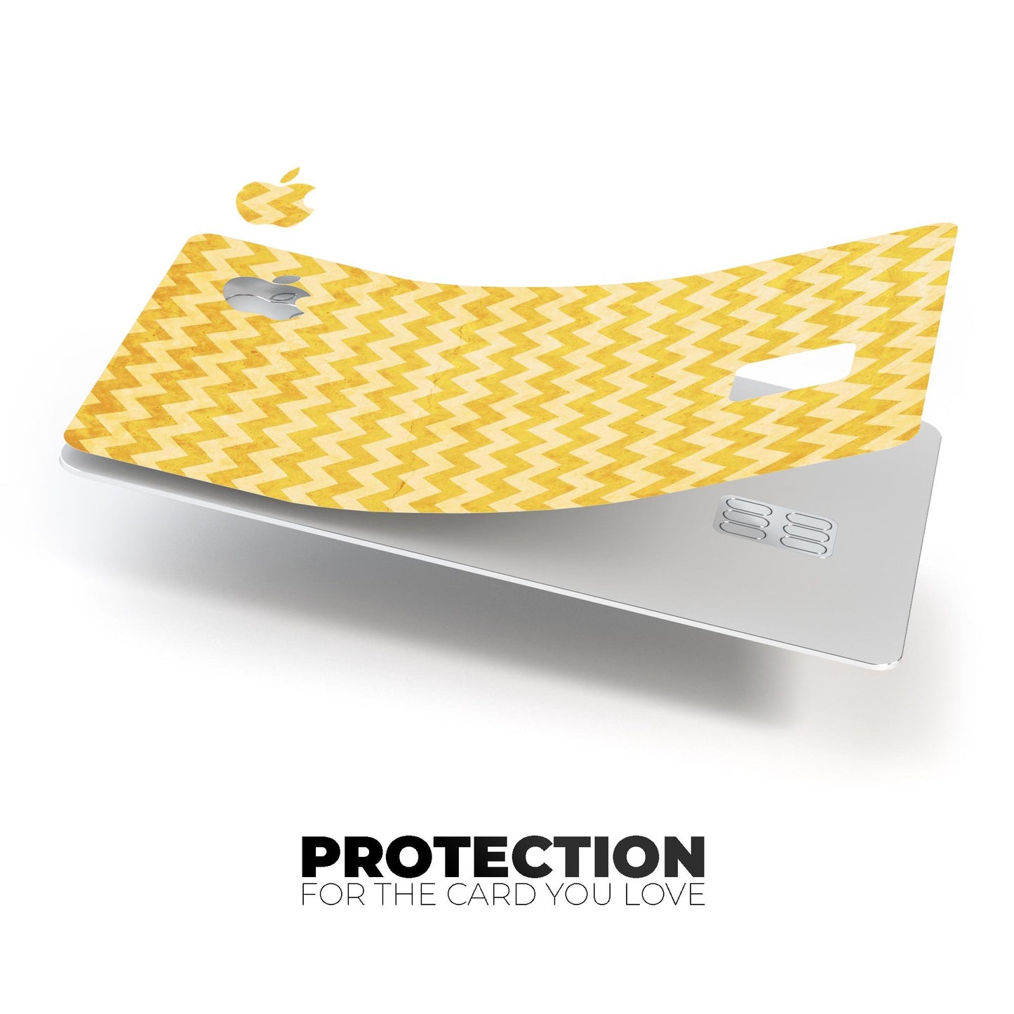 Mustard Yellow Chevron Pattern - Premium Protective Decal Skin-Kit for