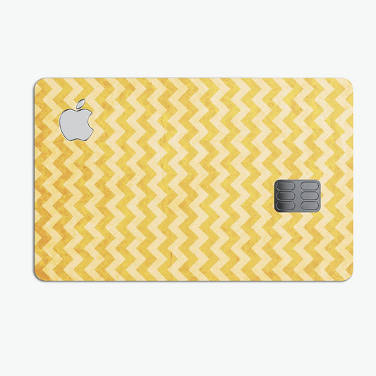 Mustard Yellow Chevron Pattern - Premium Protective Decal Skin-Kit for