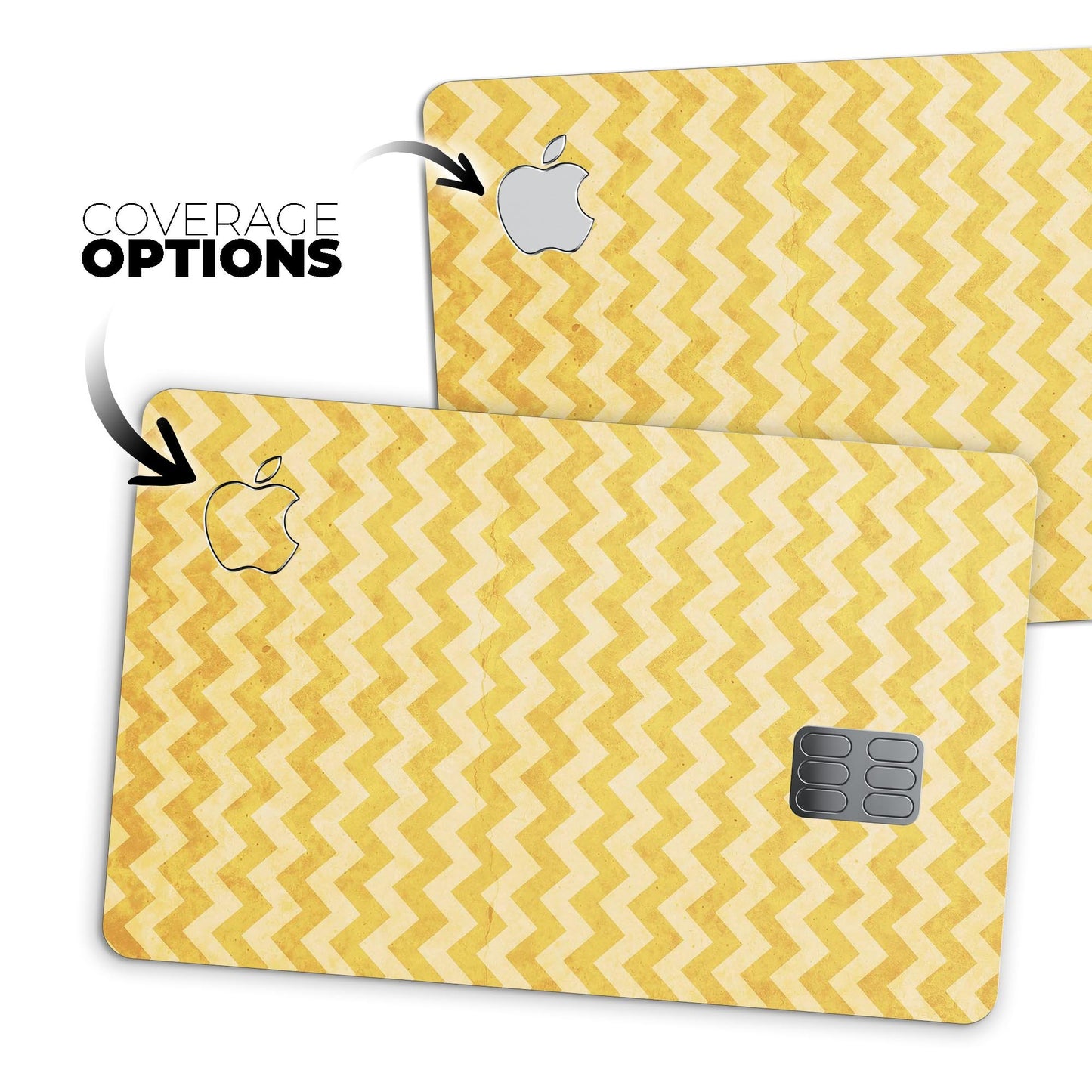 Mustard Yellow Chevron Pattern - Premium Protective Decal Skin-Kit for