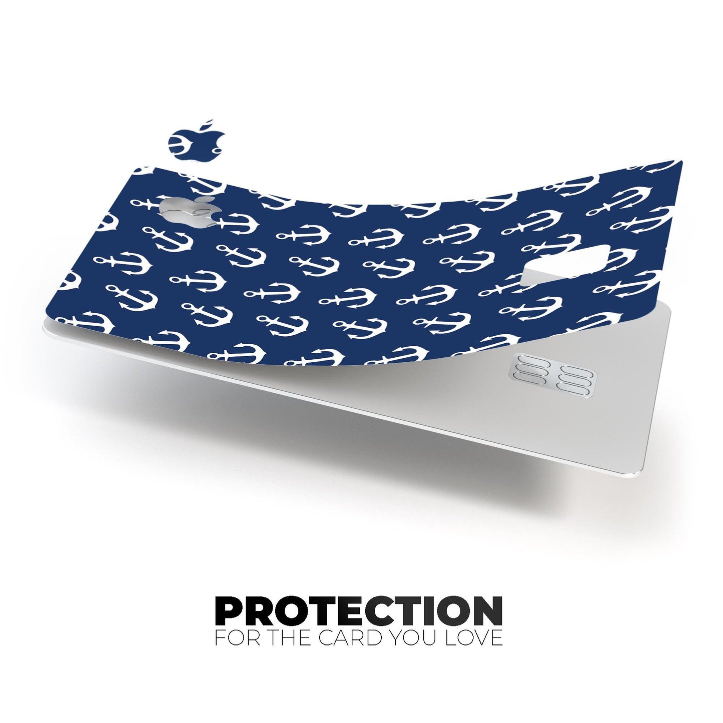 Navy and White Micro Anchors - Premium Protective Decal Skin-Kit for
