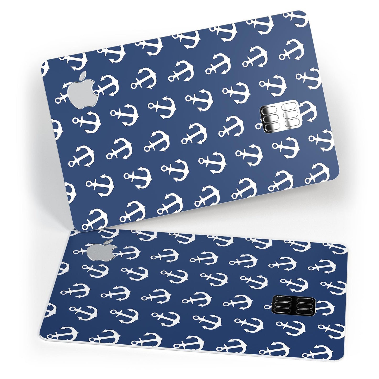 Navy and White Micro Anchors - Premium Protective Decal Skin-Kit for