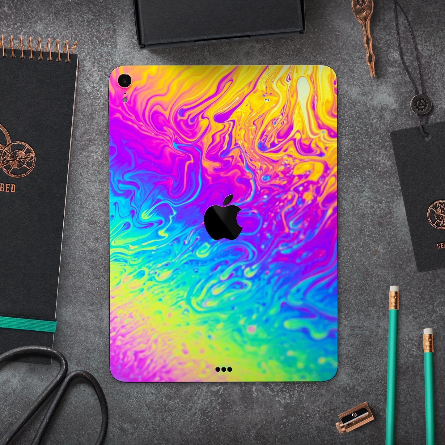 Neon Color Fushion - Full Body Skin Decal for the Apple iPad Pro