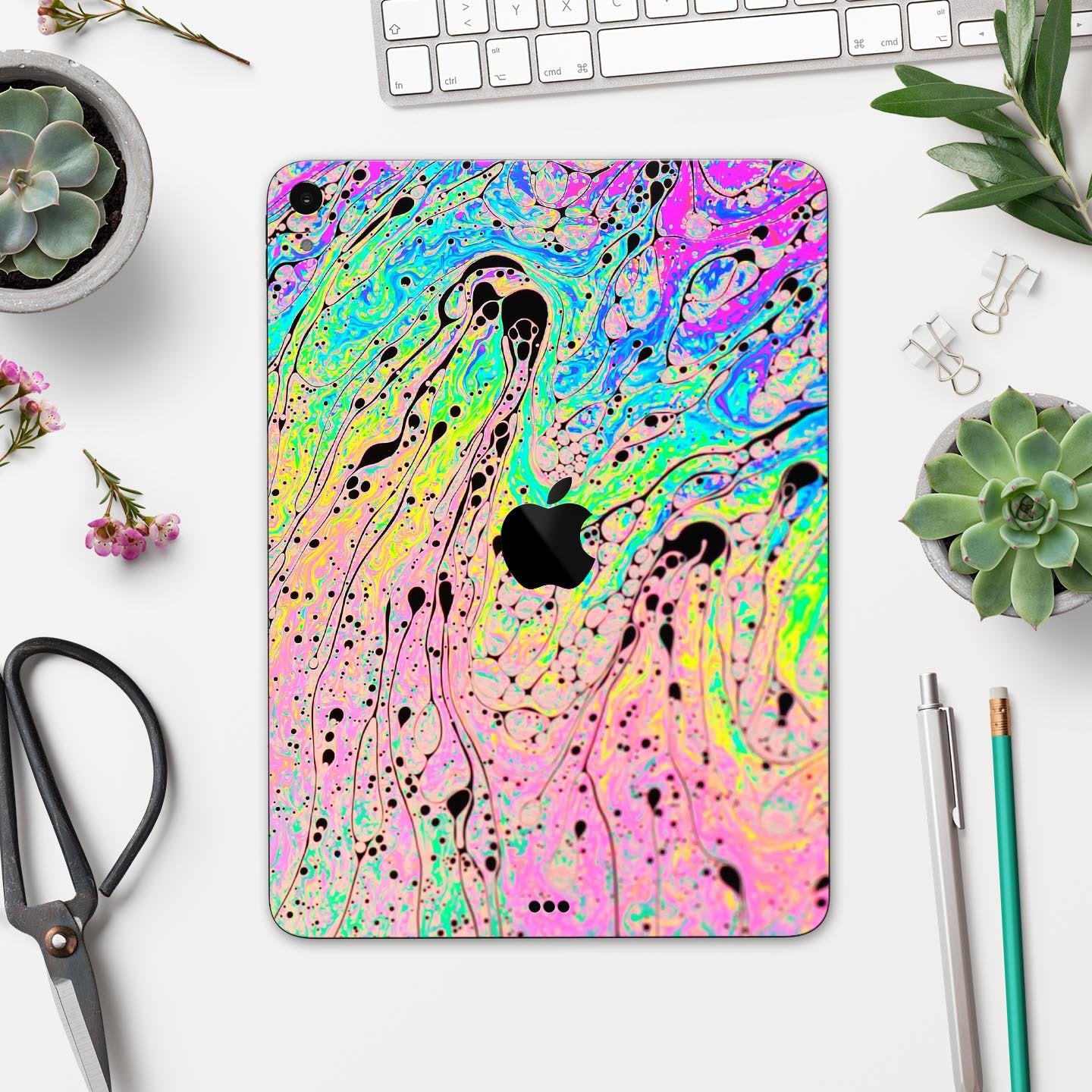 Neon Color Fushion V3 - Full Body Skin Decal for the Apple iPad Pro