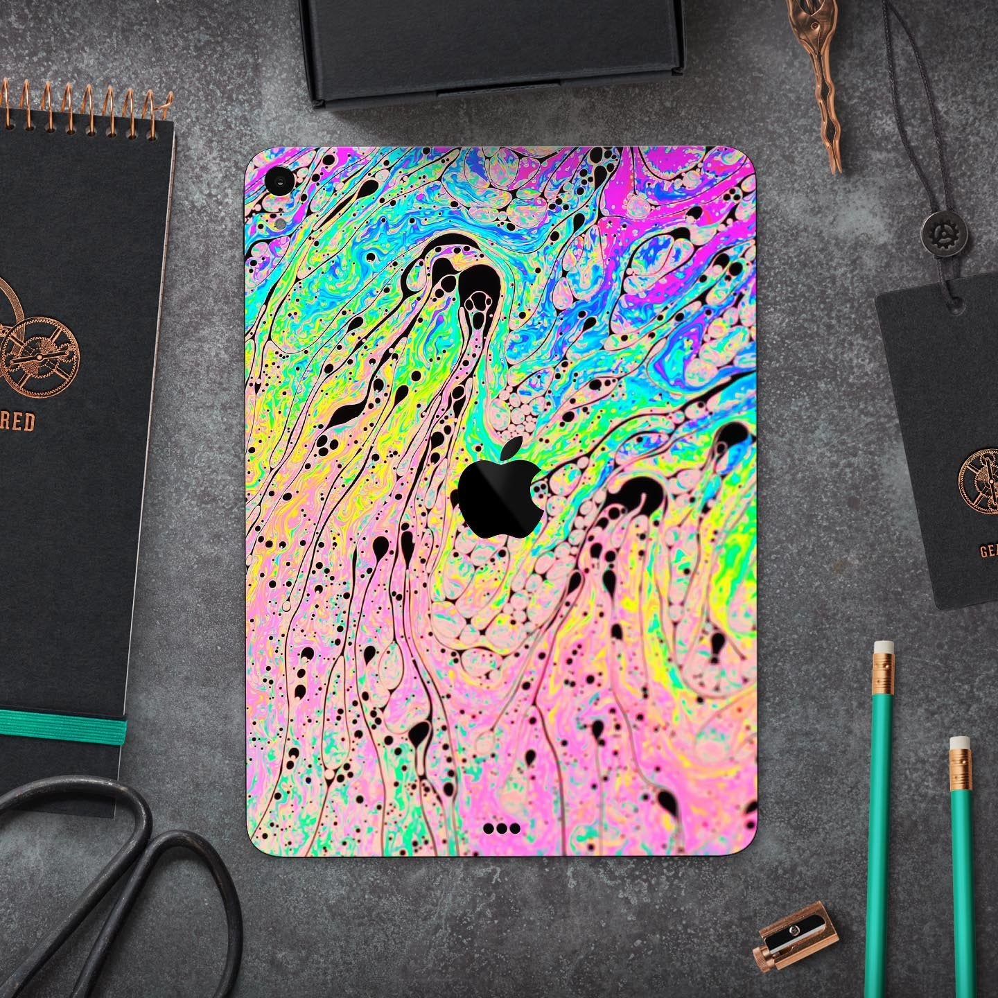 Neon Color Fushion V3 - Full Body Skin Decal for the Apple iPad Pro