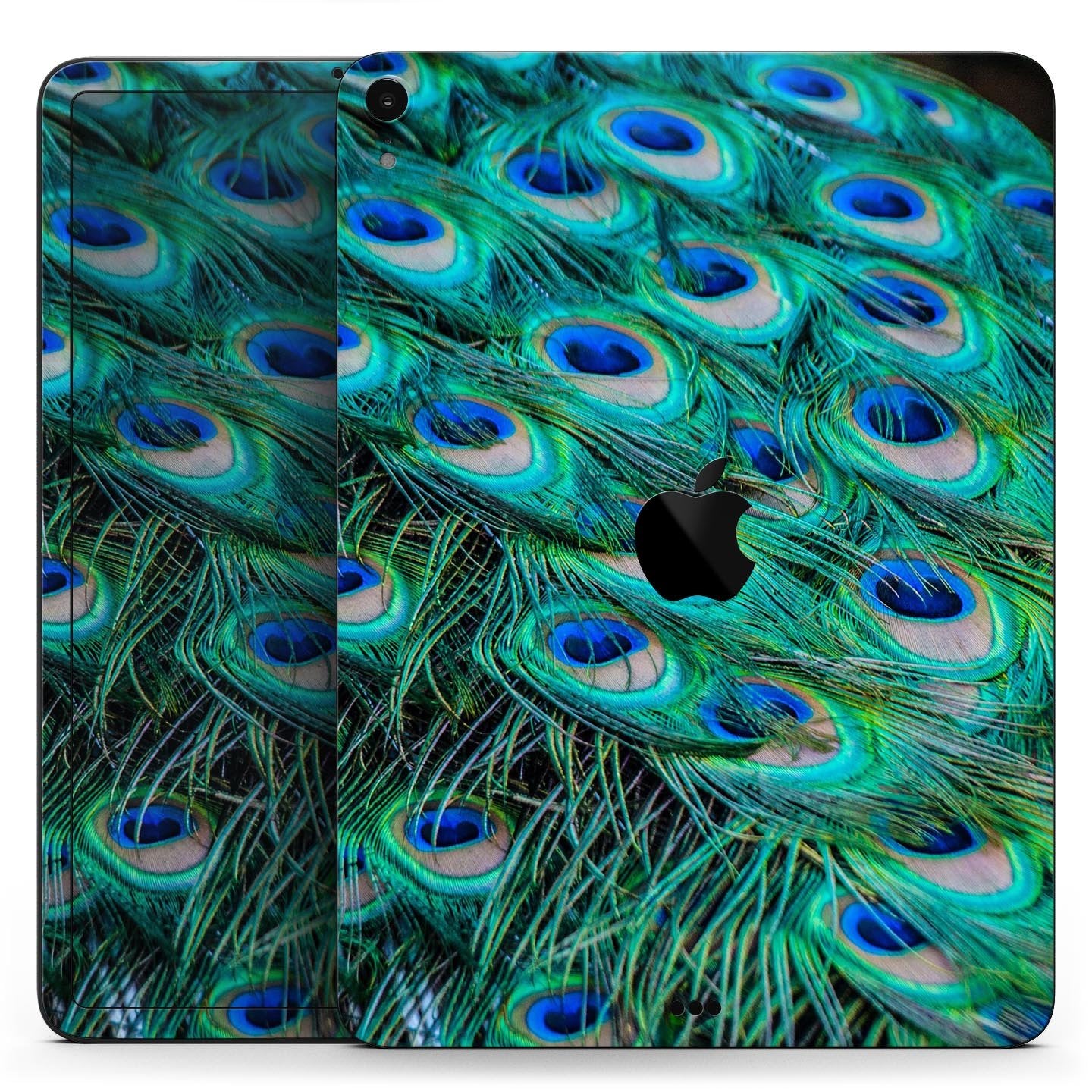 Neon Multiple Peacock - Full Body Skin Decal for the Apple iPad Pro