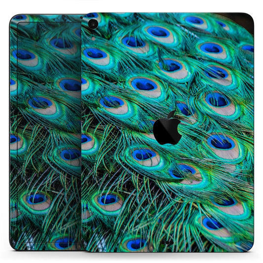 Neon Multiple Peacock - Full Body Skin Decal for the Apple iPad Pro