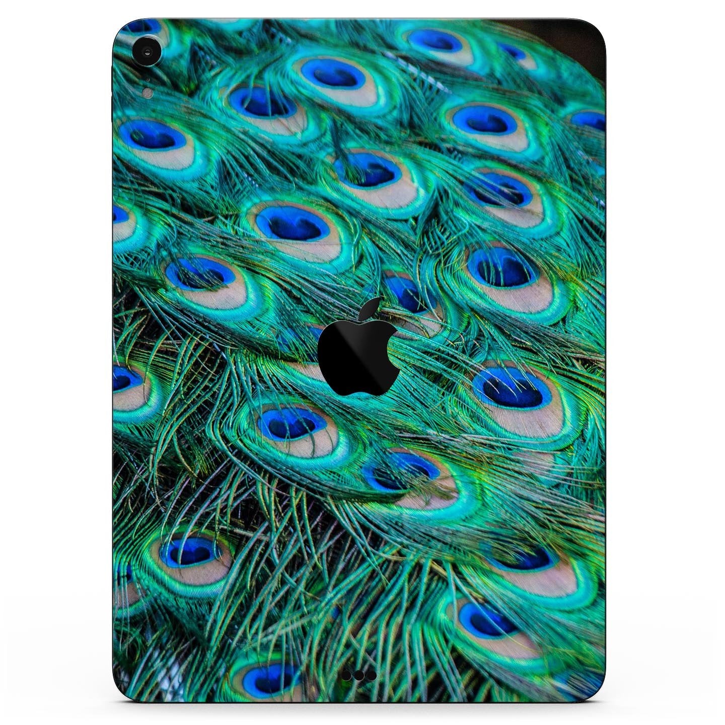 Neon Multiple Peacock - Full Body Skin Decal for the Apple iPad Pro