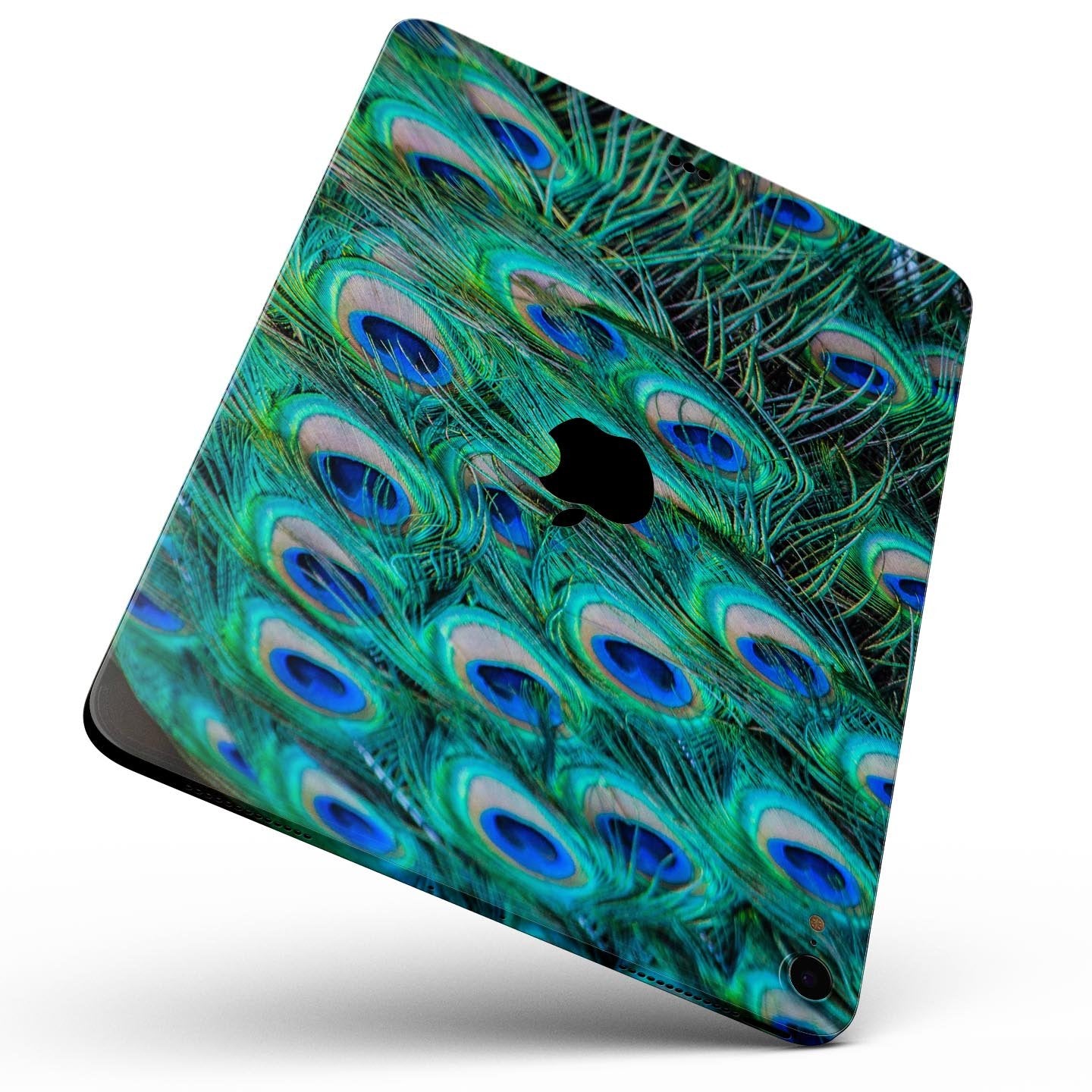 Neon Multiple Peacock - Full Body Skin Decal for the Apple iPad Pro