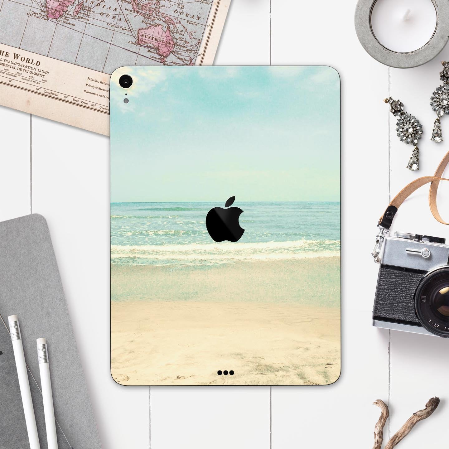 Relaxed Beach - Full Body Skin Decal for the Apple iPad Pro 12.9",